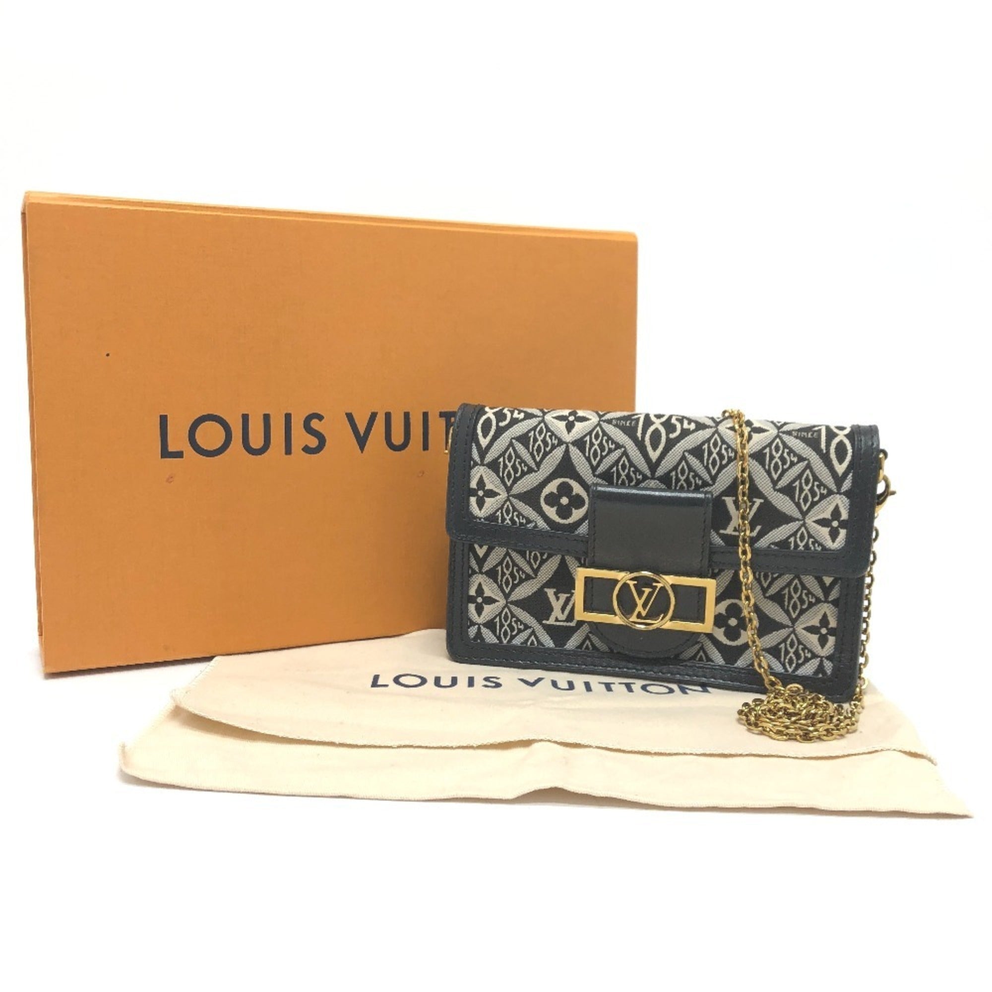 Louis Vuitton Navy Canvas Shoulder Bag (Pre-Owned)