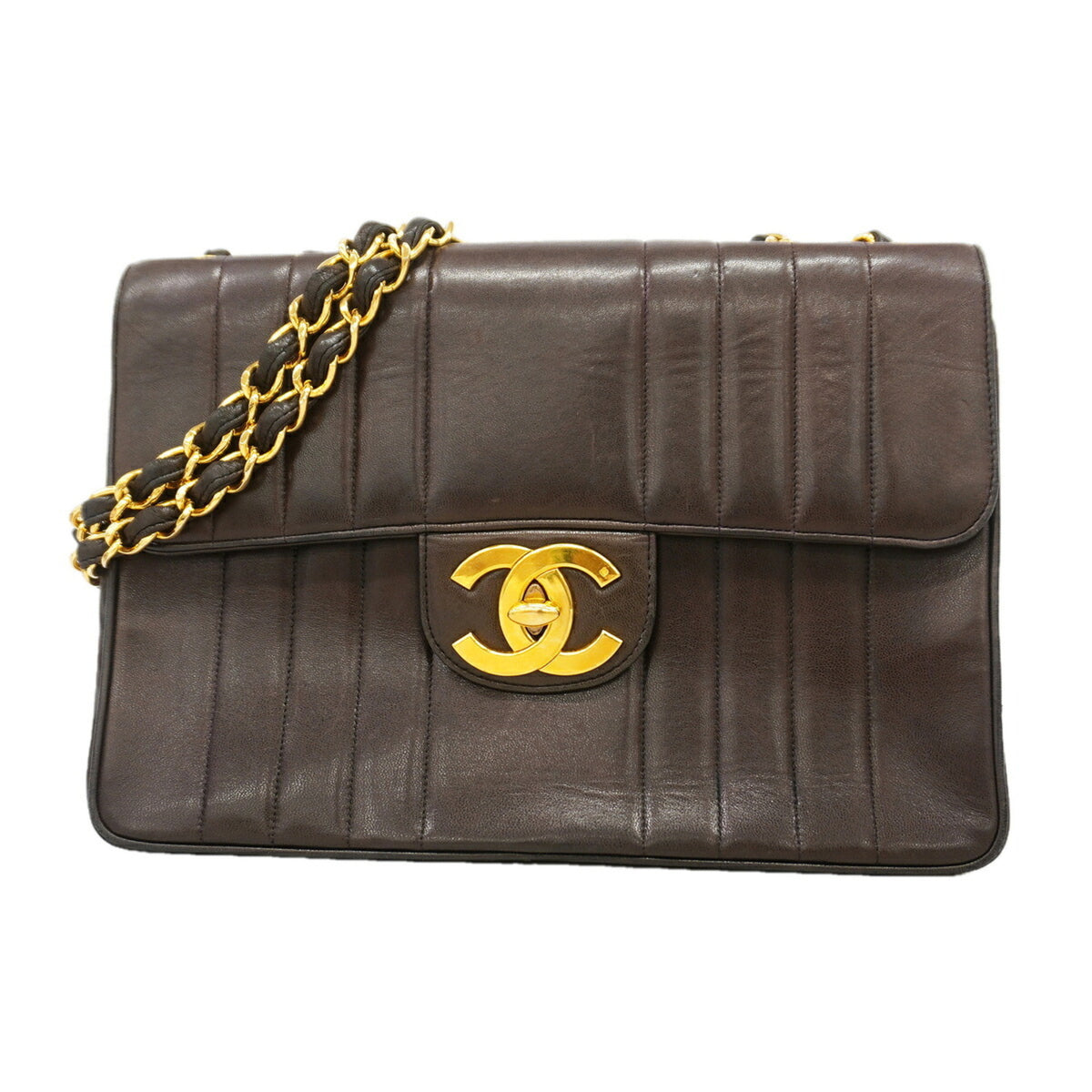 Chanel Black Leather Shoulder Bag (Pre-Owned)