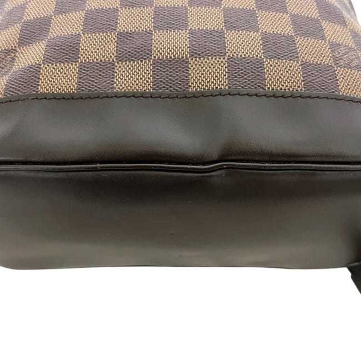 Louis Vuitton Brown Damier Canvas Leather Backpack (Pre-Owned)