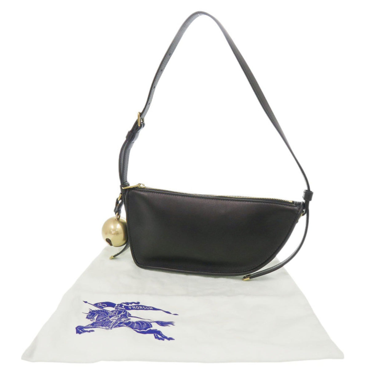 Burberry Black Leather Shoulder Bag (Pre-Owned)