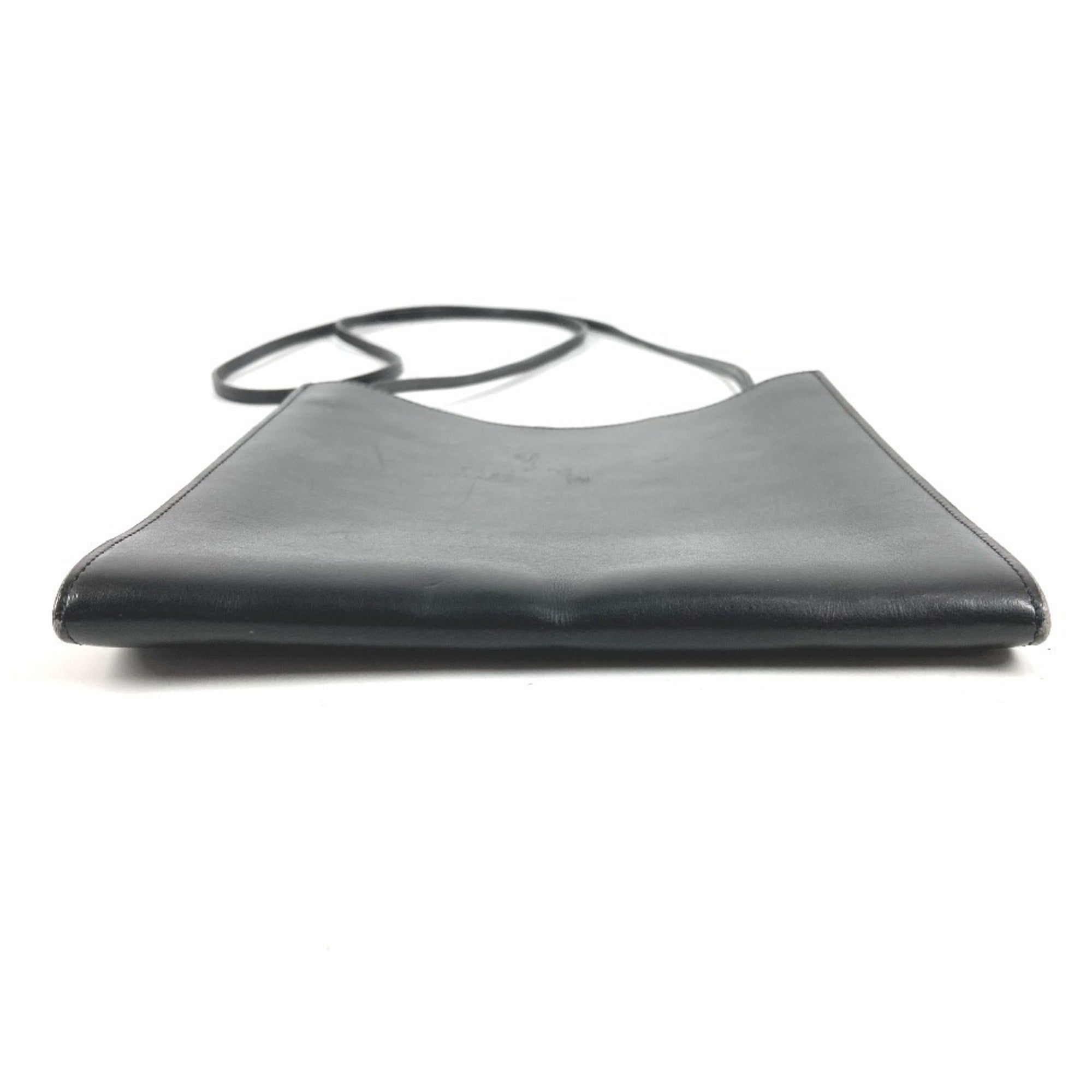 Hermes Onimaitou Black Box Calf Leather Shoulder Bag (Pre-Owned)