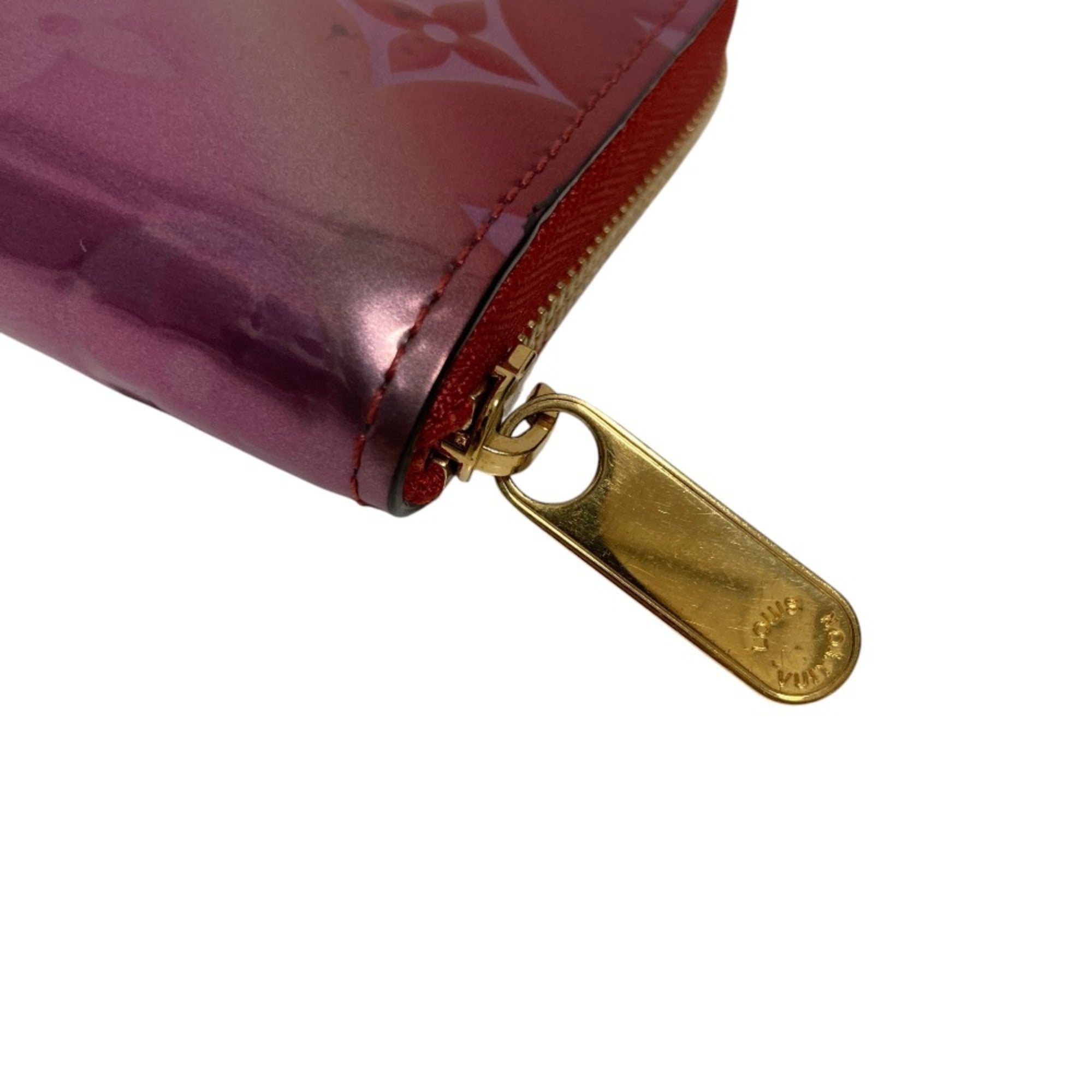 Louis Vuitton Monogram Vernis Metallic Pink Monogram Vernis Coin Purse/Coin Case (Pre-Owned)
