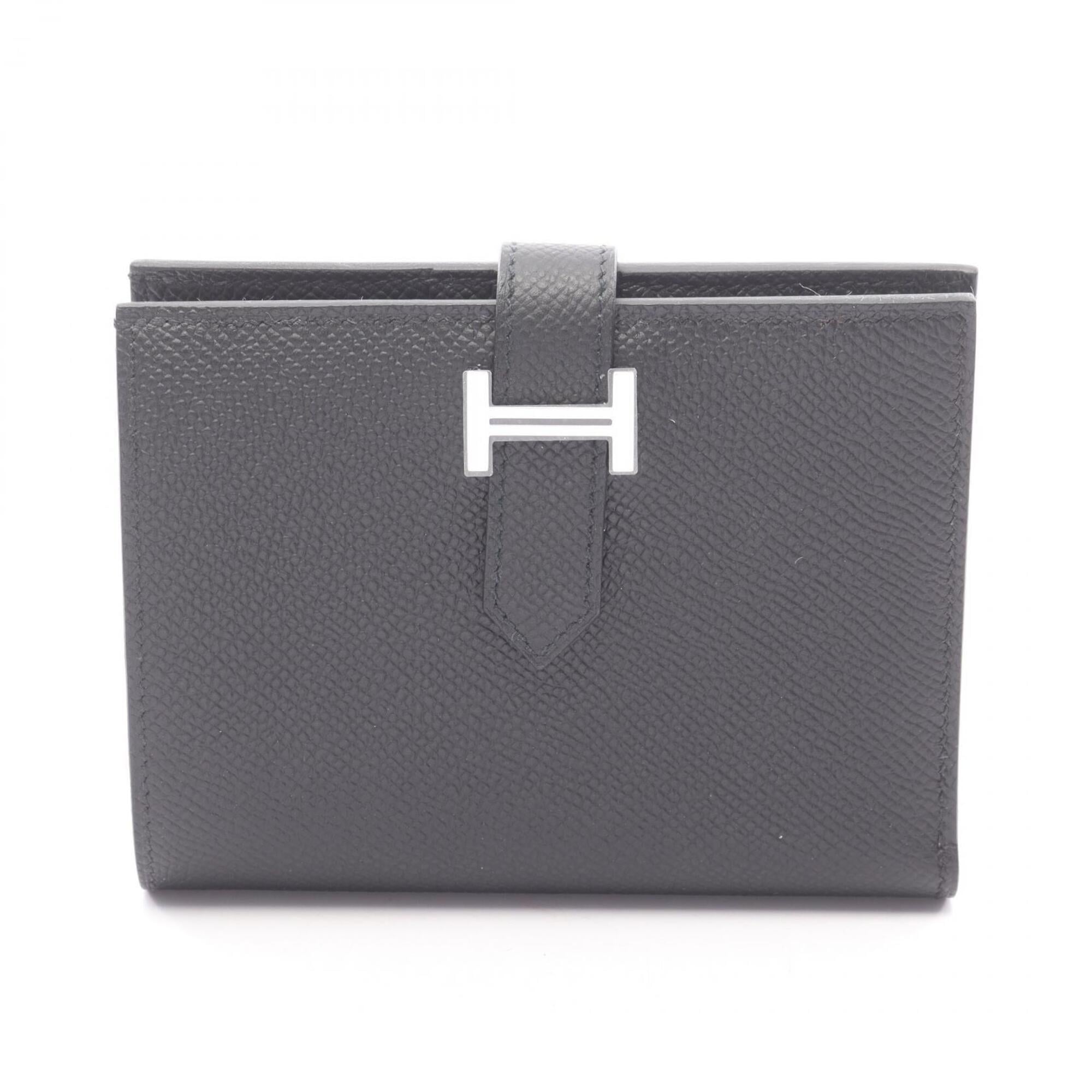 Hermes Black Epsom Leather Wallet (Bi-Fold) (Pre-Owned)