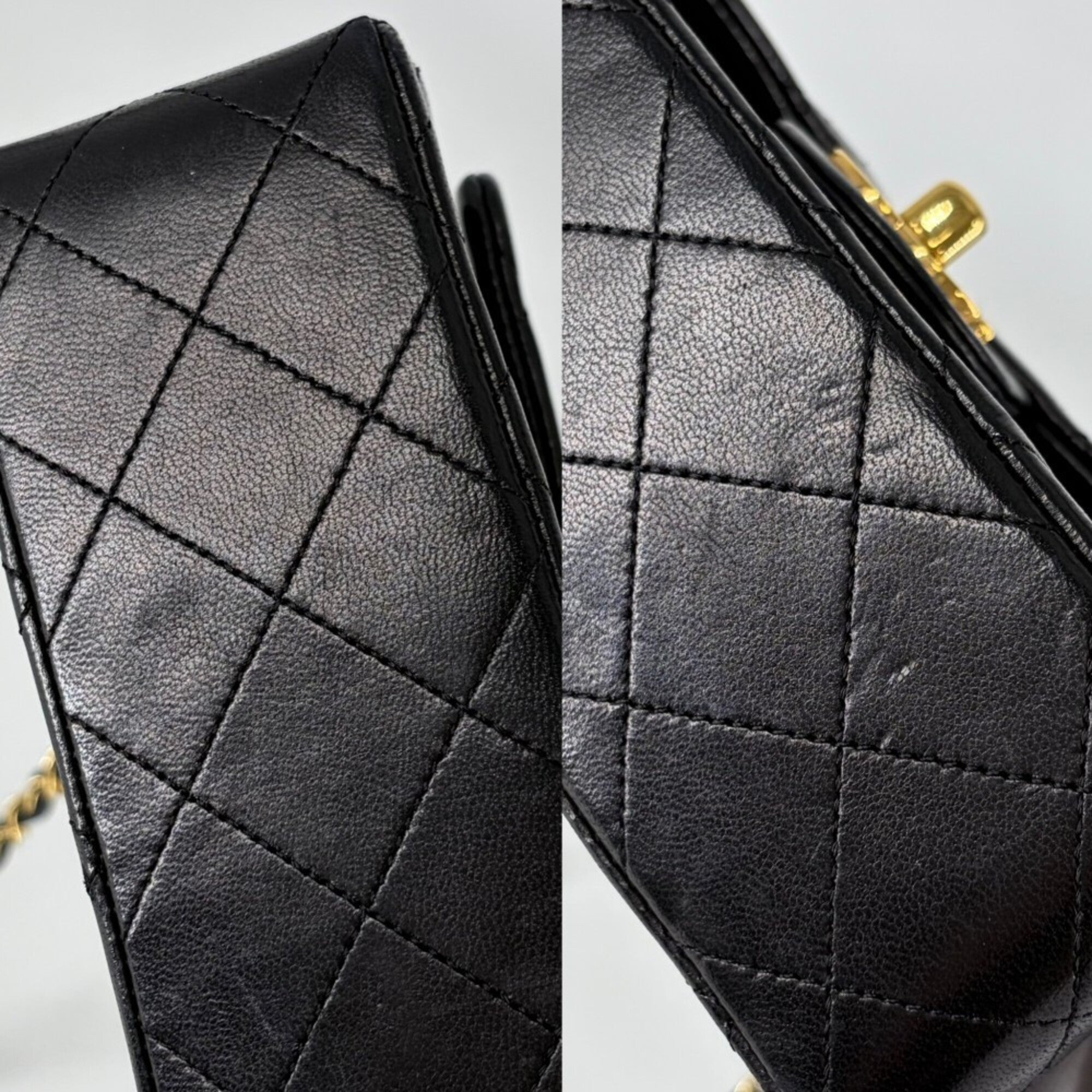 Chanel Black Leather Shoulder Bag (Pre-Owned)