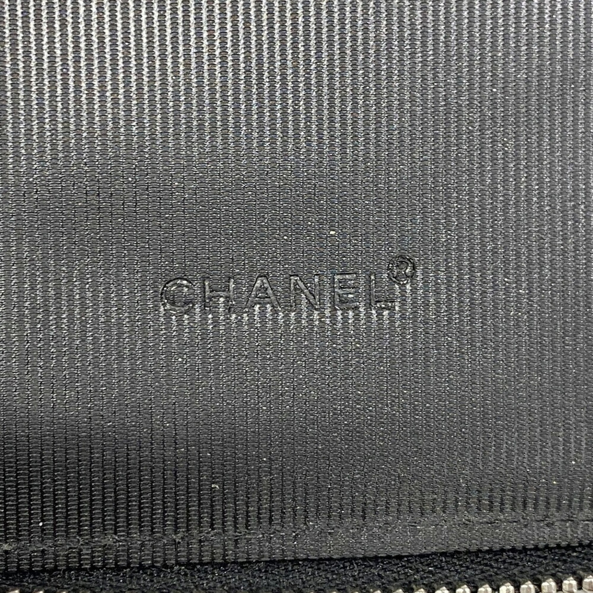 Chanel Black Nylon Wallet (Bi-Fold) (Pre-Owned)