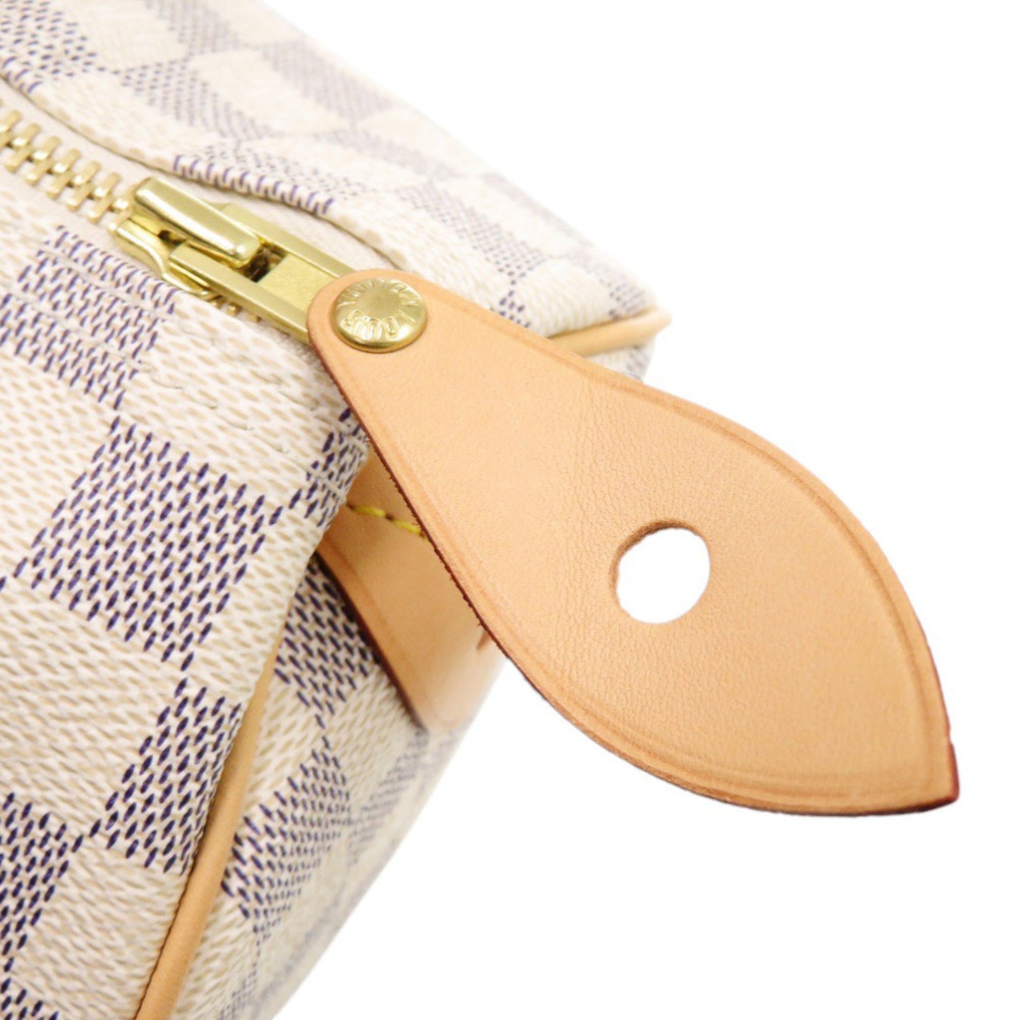 Louis Vuitton White Damier Azur Handbag (Pre-Owned)