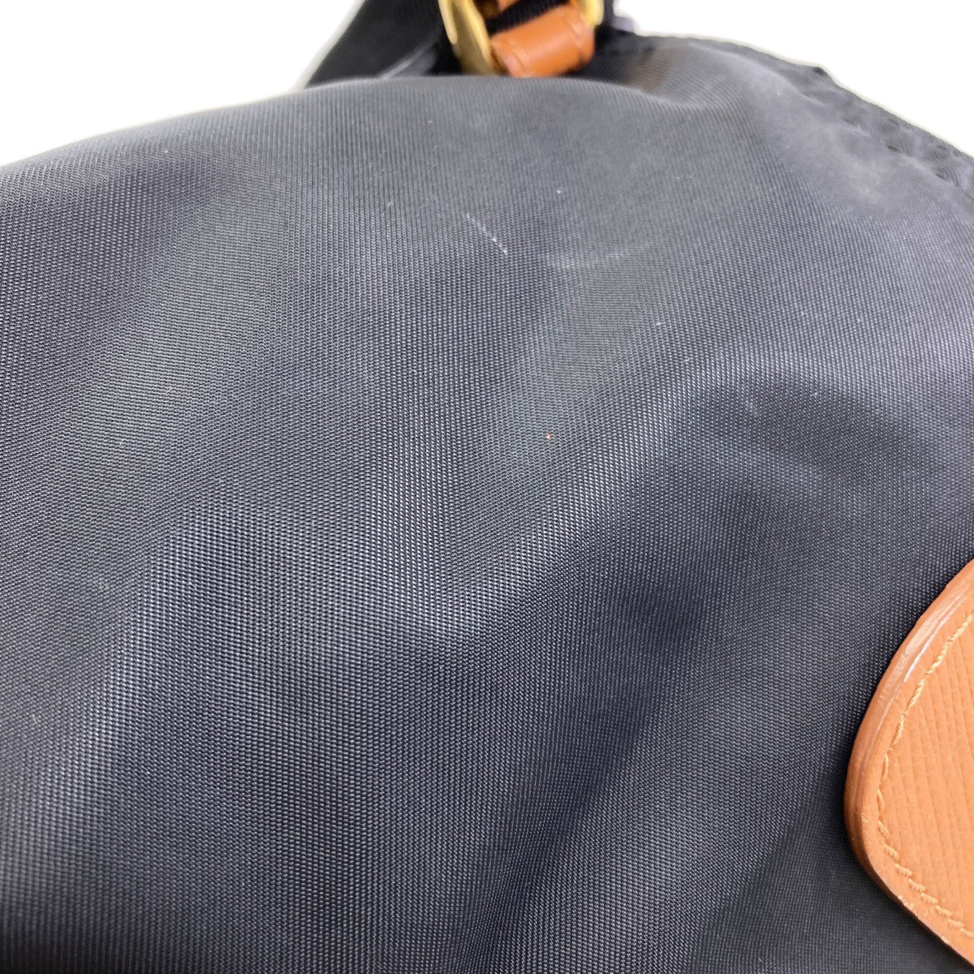 Burberry Black Brown Nylon Backpack (Pre-Owned)