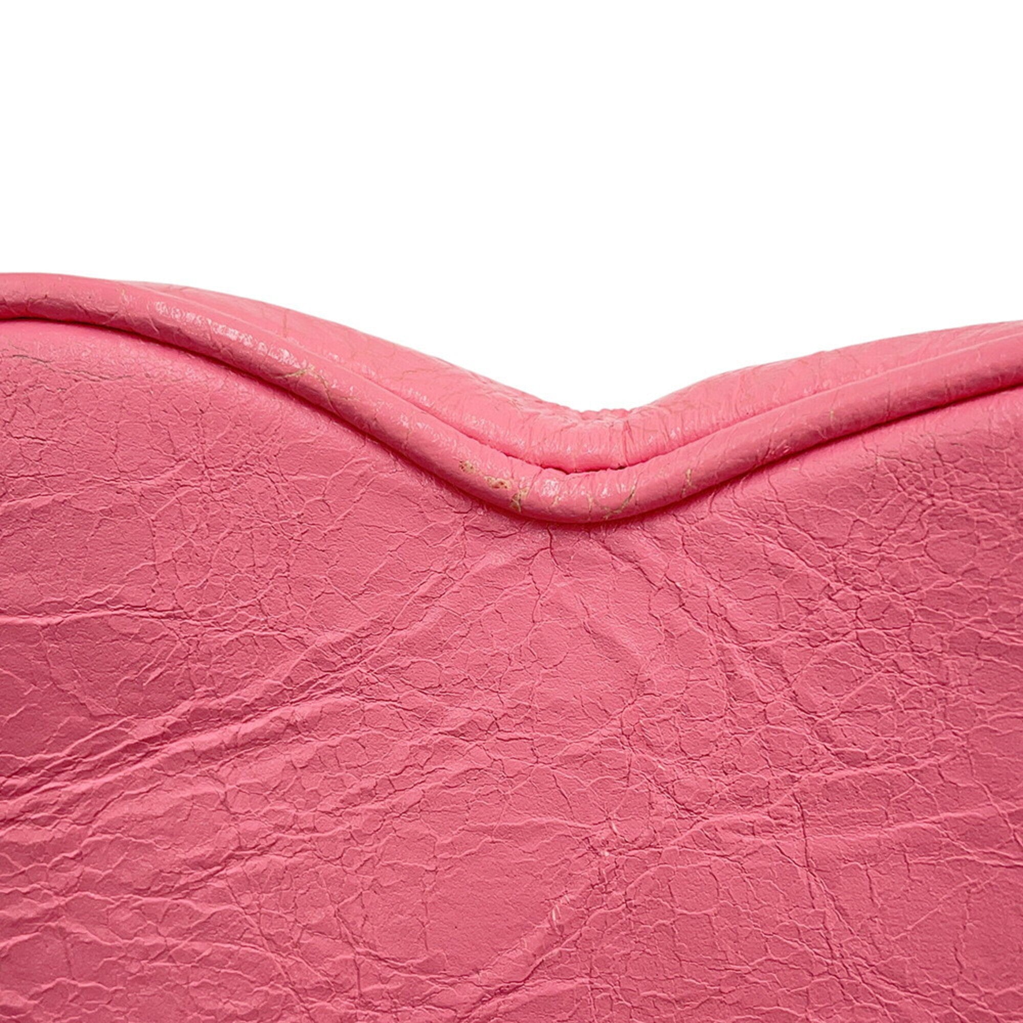 Balenciaga Pink Leather Shoulder Bag (Pre-Owned)