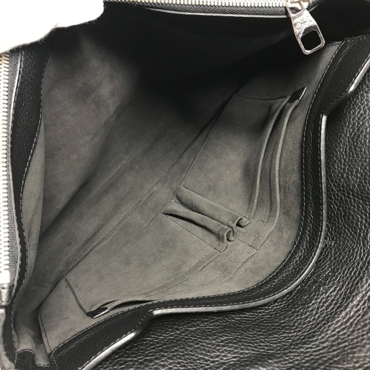 Louis Vuitton Black Leather Briefcase Handbag (Pre-Owned)