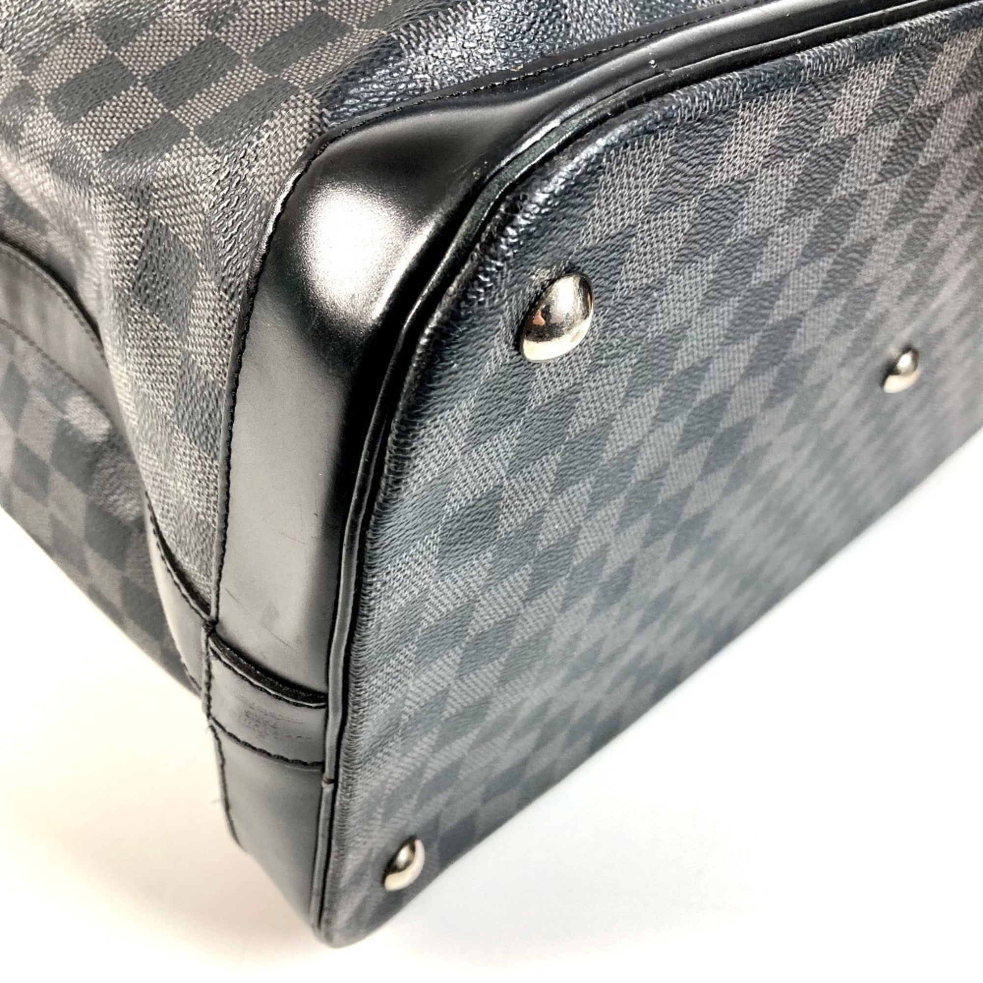 Louis Vuitton Black Damier Graphite Boston Bag Handbag (Pre-Owned)