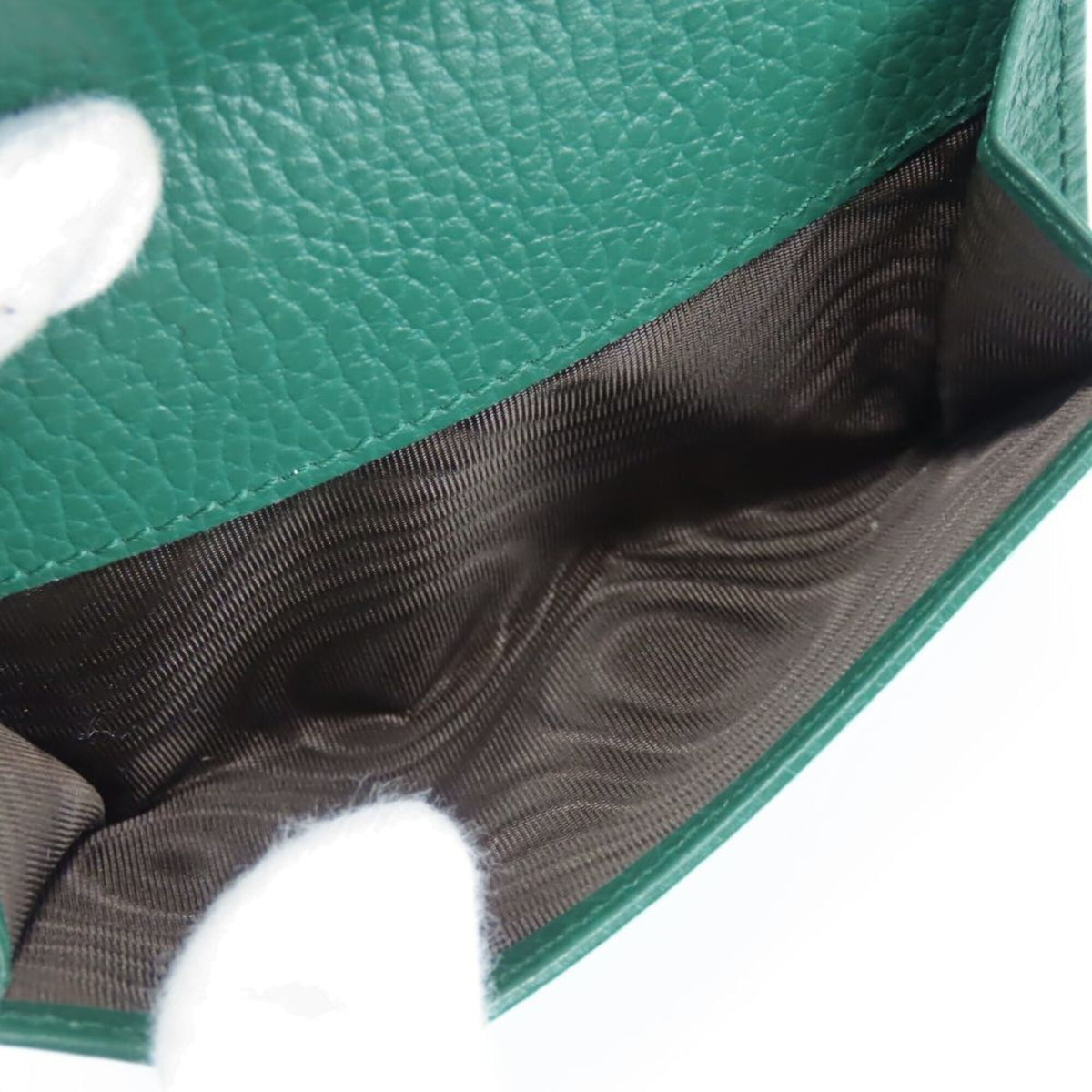 Gucci Green Leather Wallet (Bi-Fold) (Pre-Owned)