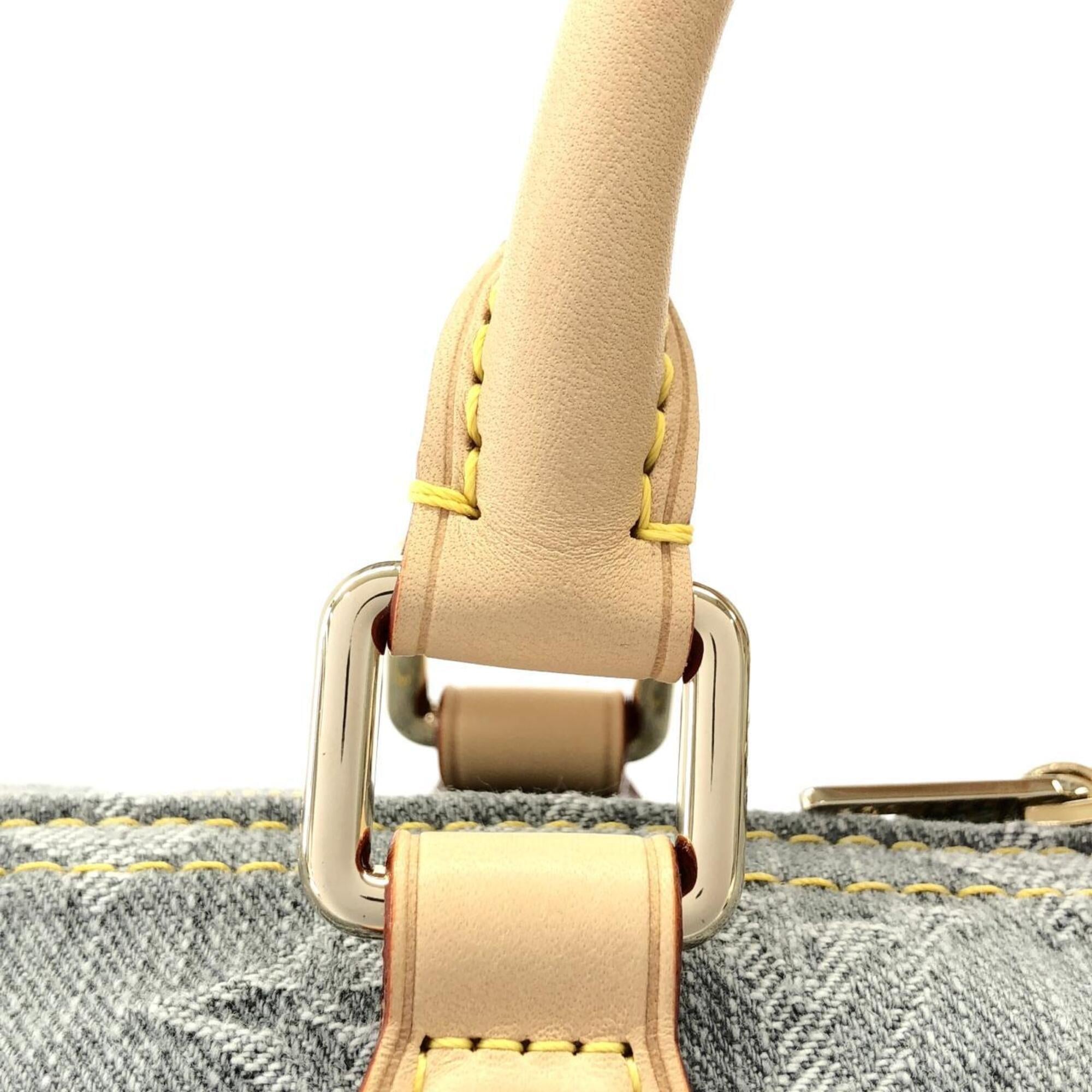 Louis Vuitton Monogram Denim Gray Monogram Denim Shoulder Bag (Pre-Owned)
