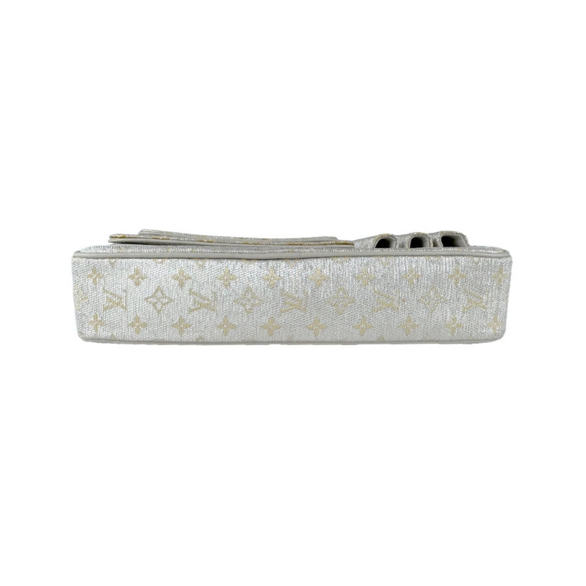 Louis Vuitton Silver Monogram Shiny Shoulder Bag (Pre-Owned)