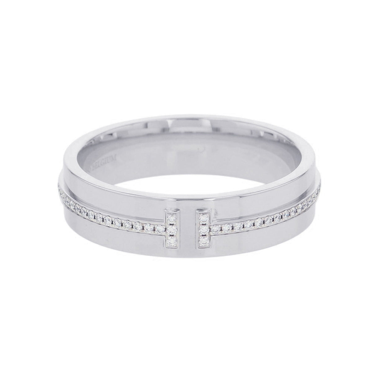 Tiffany White Gold (18K) Band Ring (Pre-Owned)