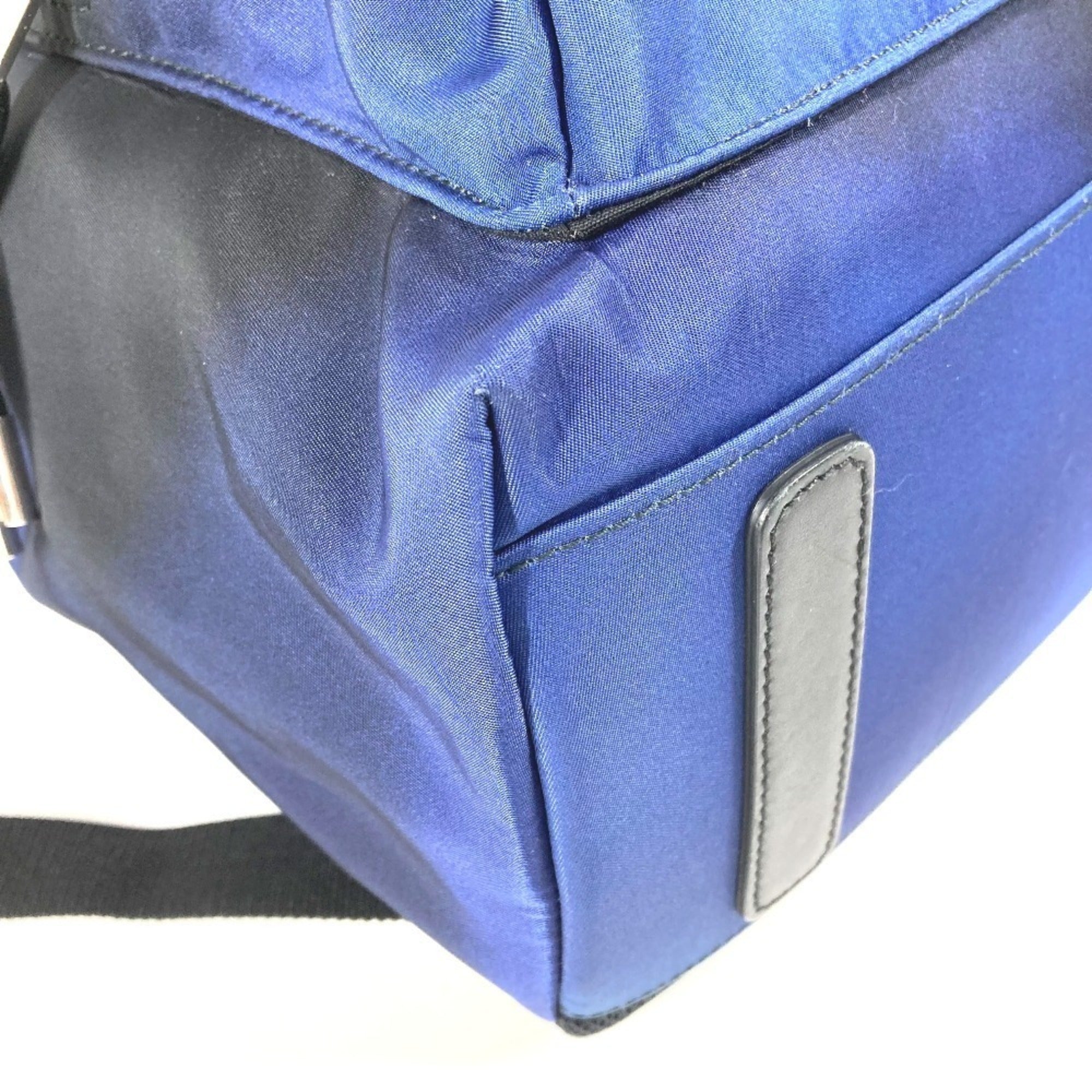 Christian Dior Black Blue Nylon Backpack (Pre-Owned)