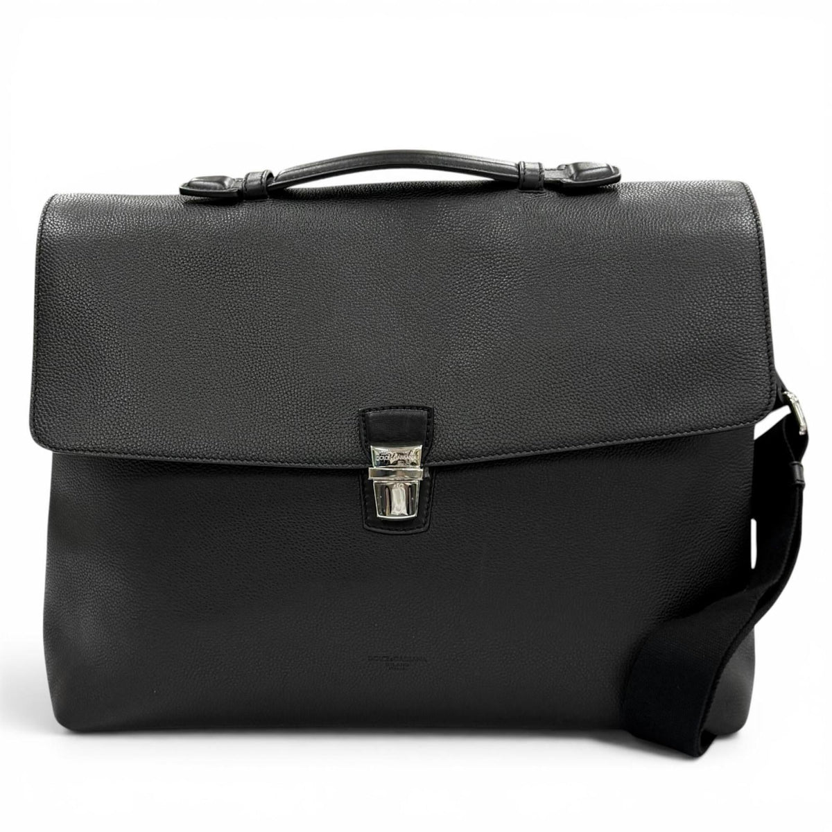 Dolce & Gabbana Black Leather Briefcase (Pre-Owned)