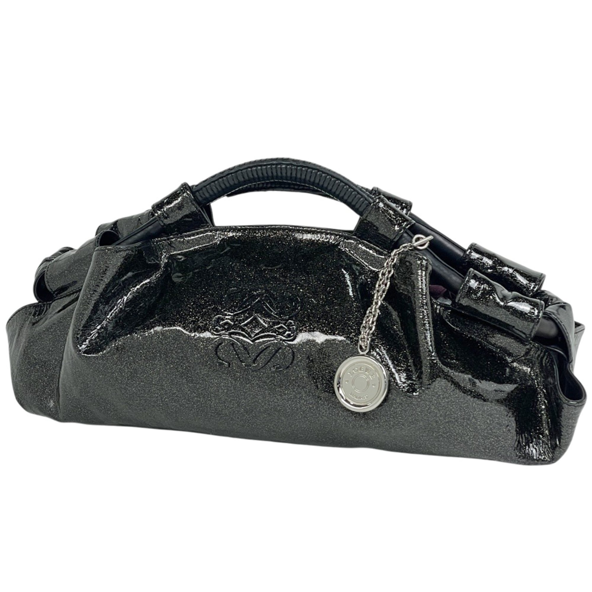 Loewe Black Coated Canvas Handbag (Pre-Owned)