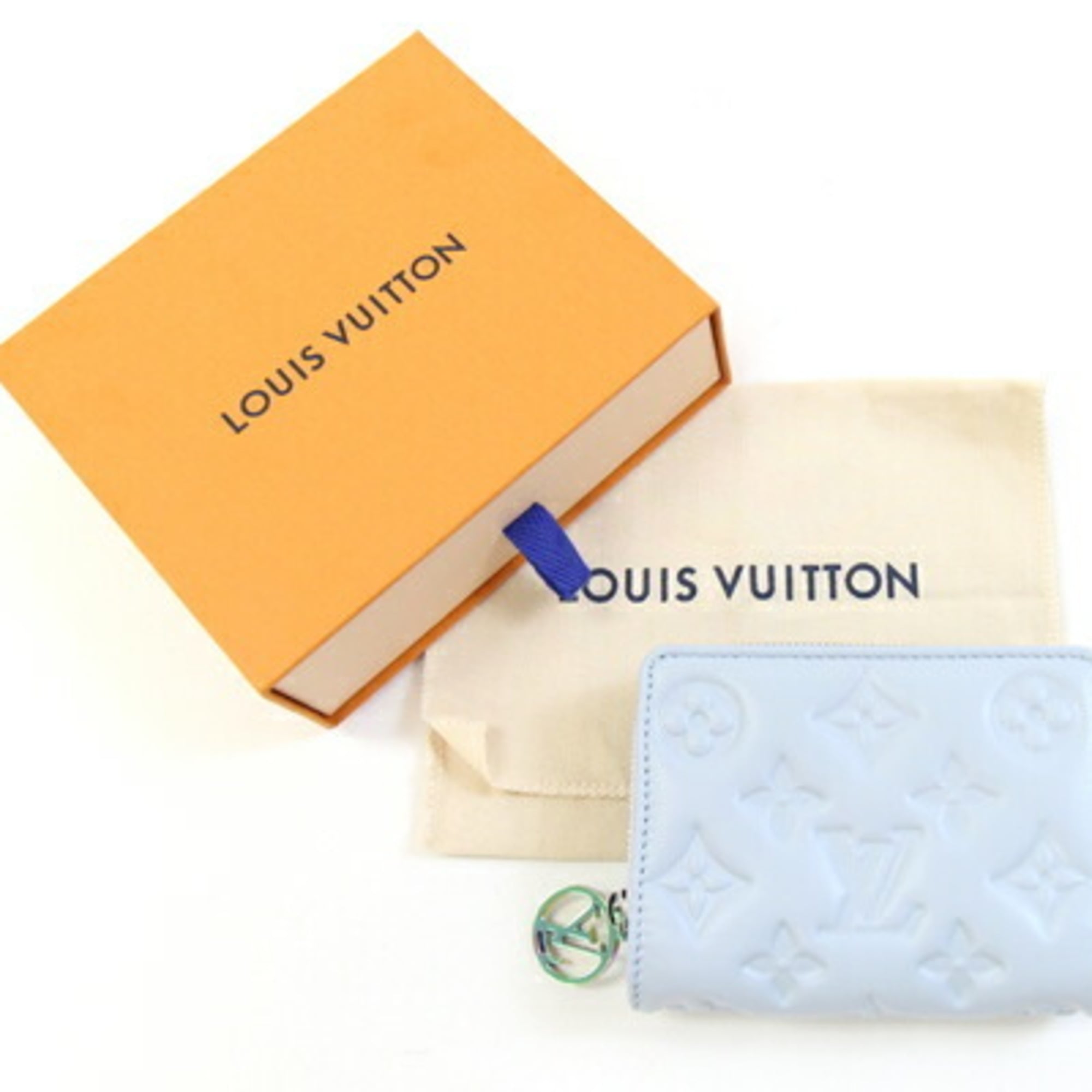 Louis Vuitton Monogram Light Blue Wallet (Bi-Fold) (Pre-Owned)