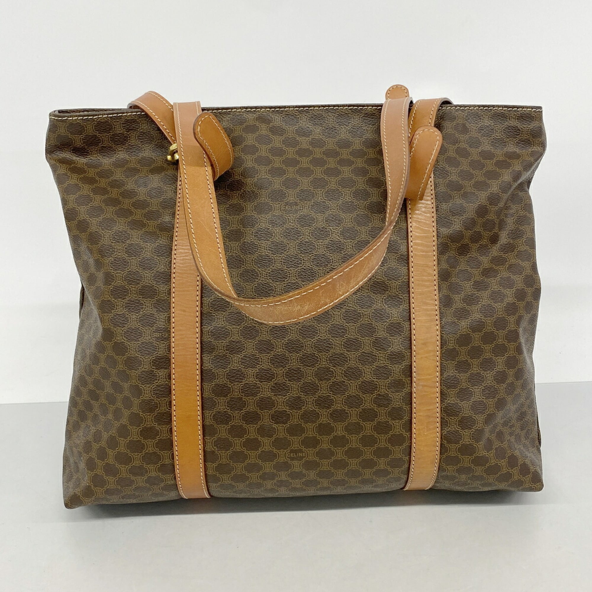 Celine Brown Pvc Tote Bag (Pre-Owned)