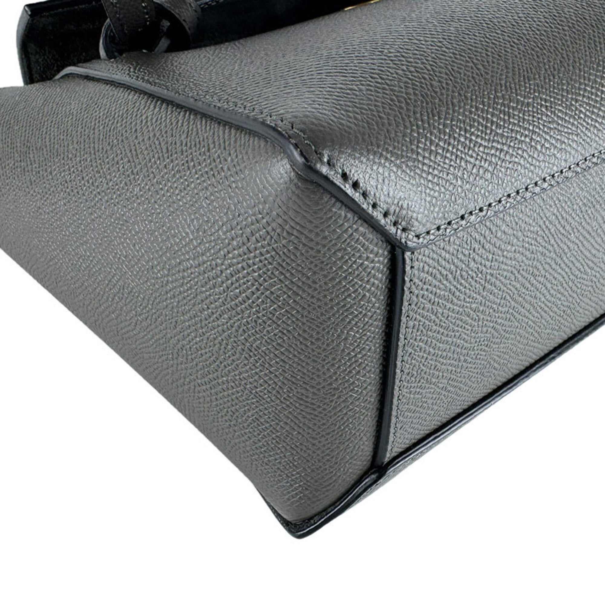 Celine Gray Leather Fanny Pack Handbag Shoulder Bag (Pre-Owned)