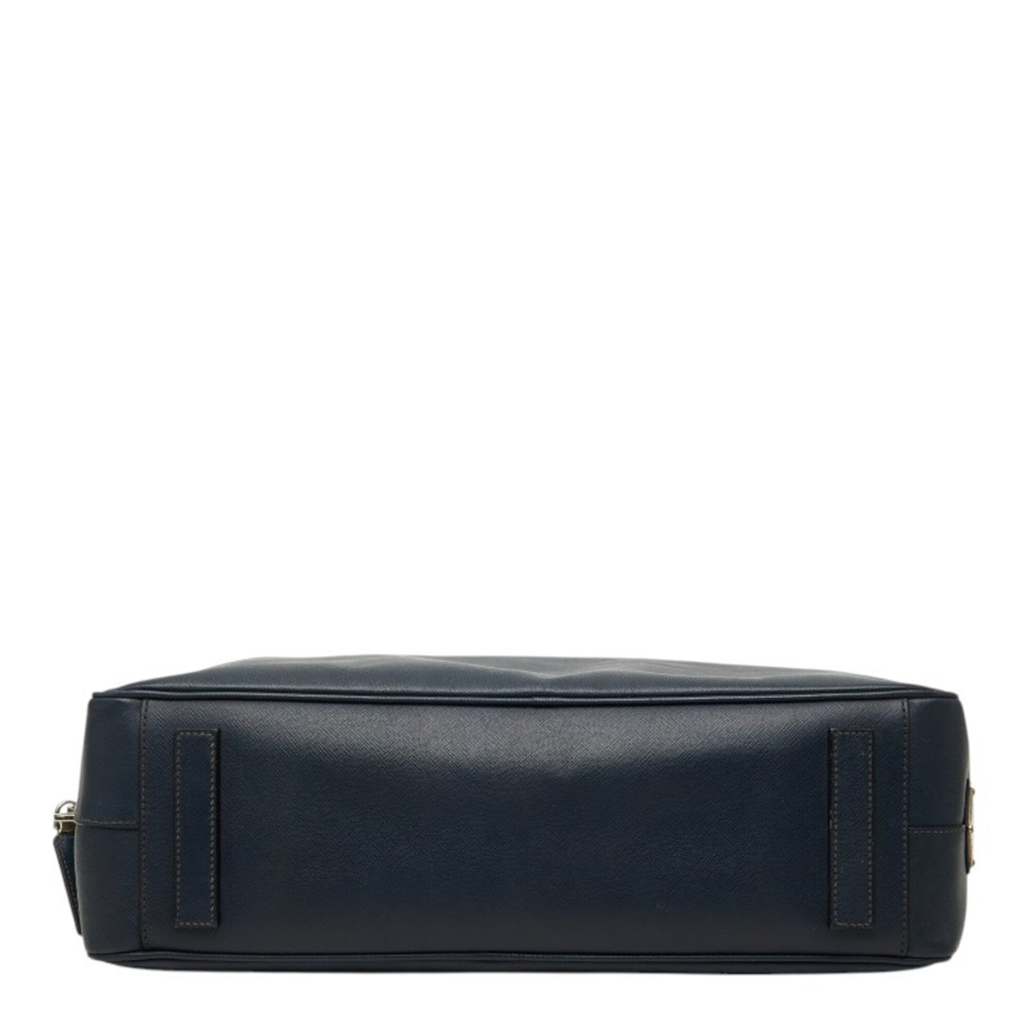 Prada Navy Leather Briefcase (Pre-Owned)
