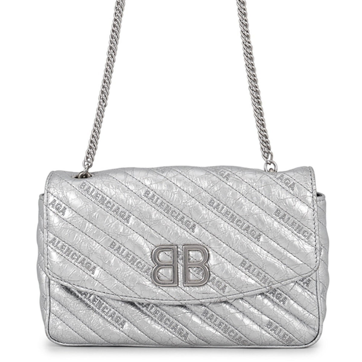 Balenciaga Silver Leather Shoulder Bag (Pre-Owned)