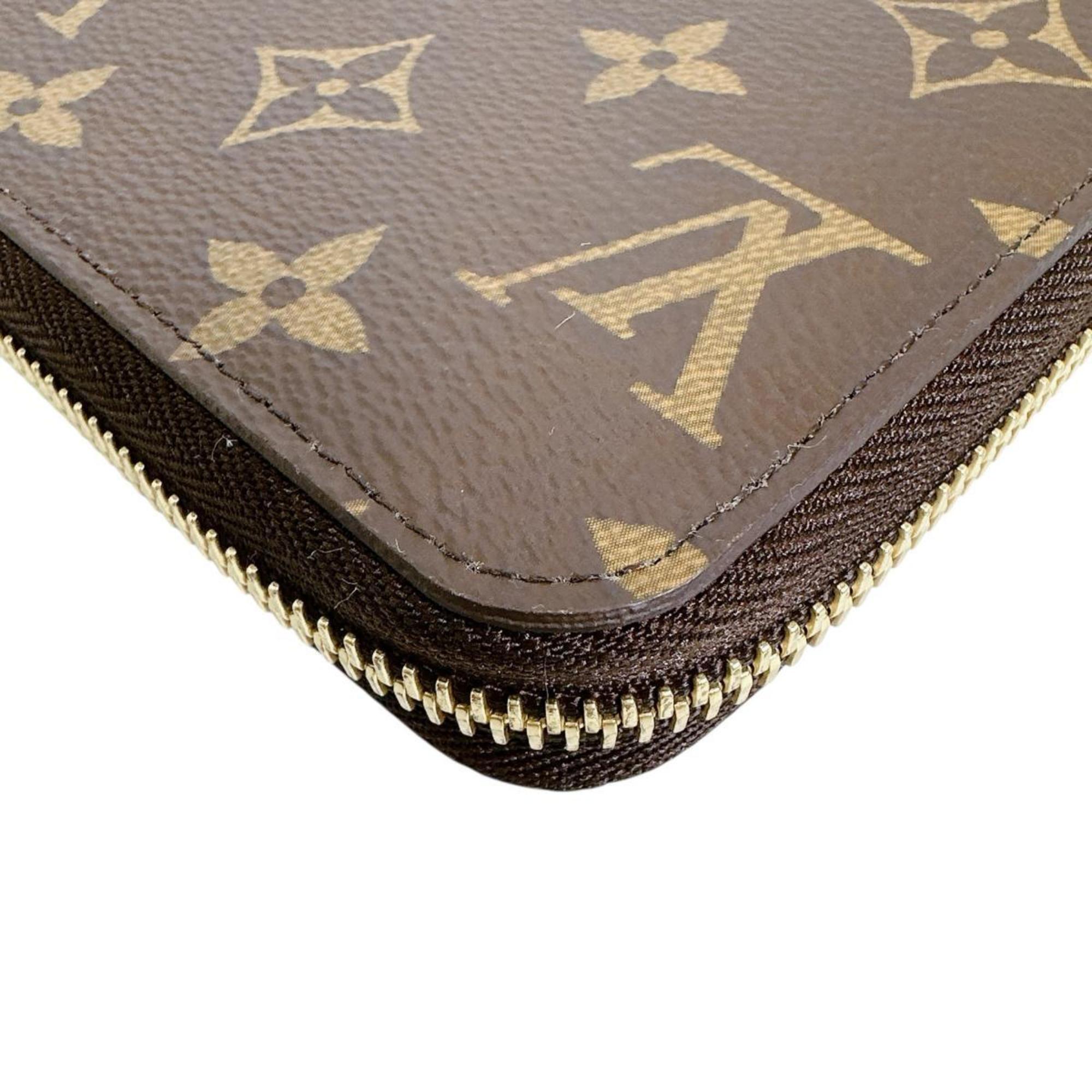 Louis Vuitton Brown Monogram Rose Ballerine Monogram Long Wallet (Bi-Fold) (Pre-Owned)