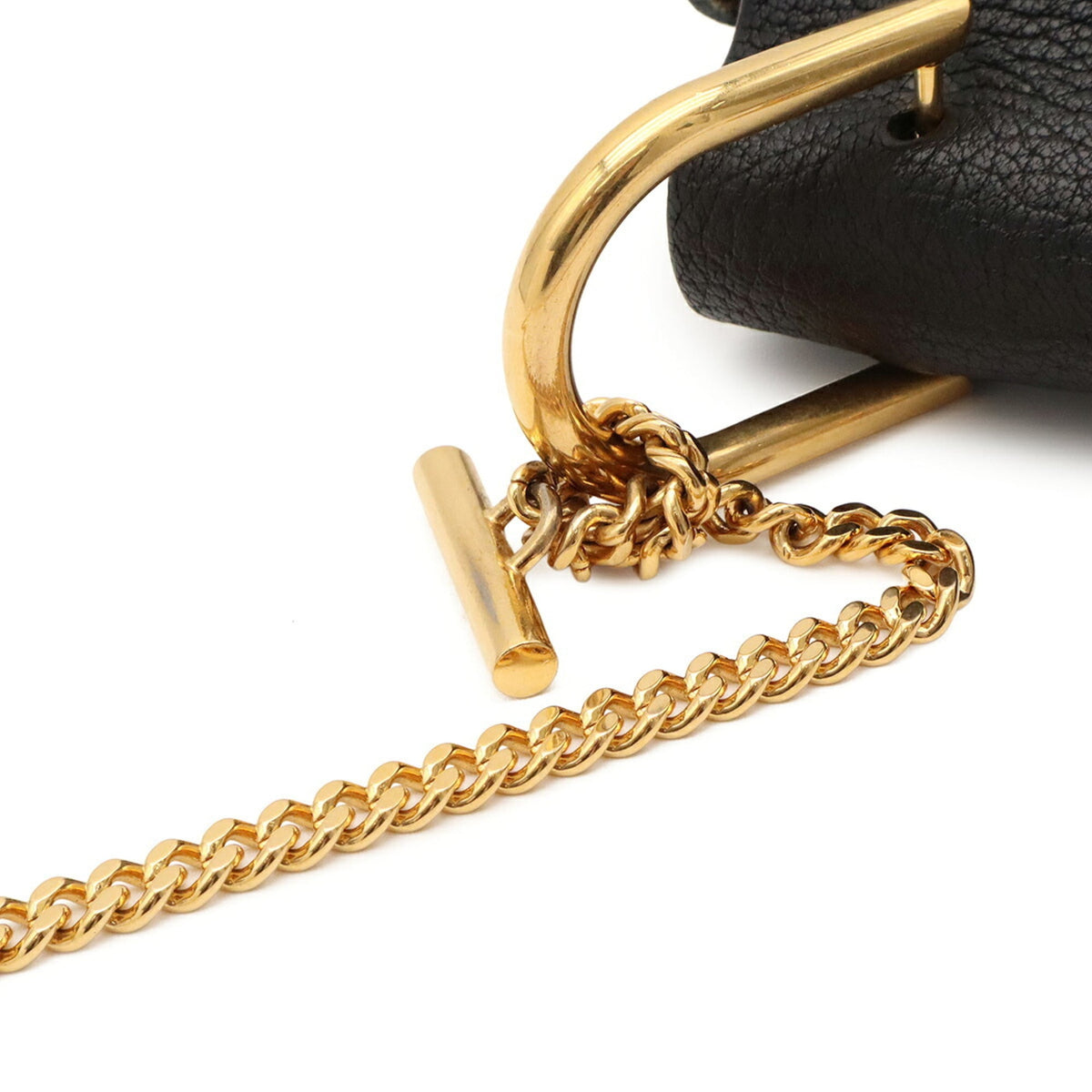 Chloé Black Leather Pochette Shoulder Bag (Pre-Owned)