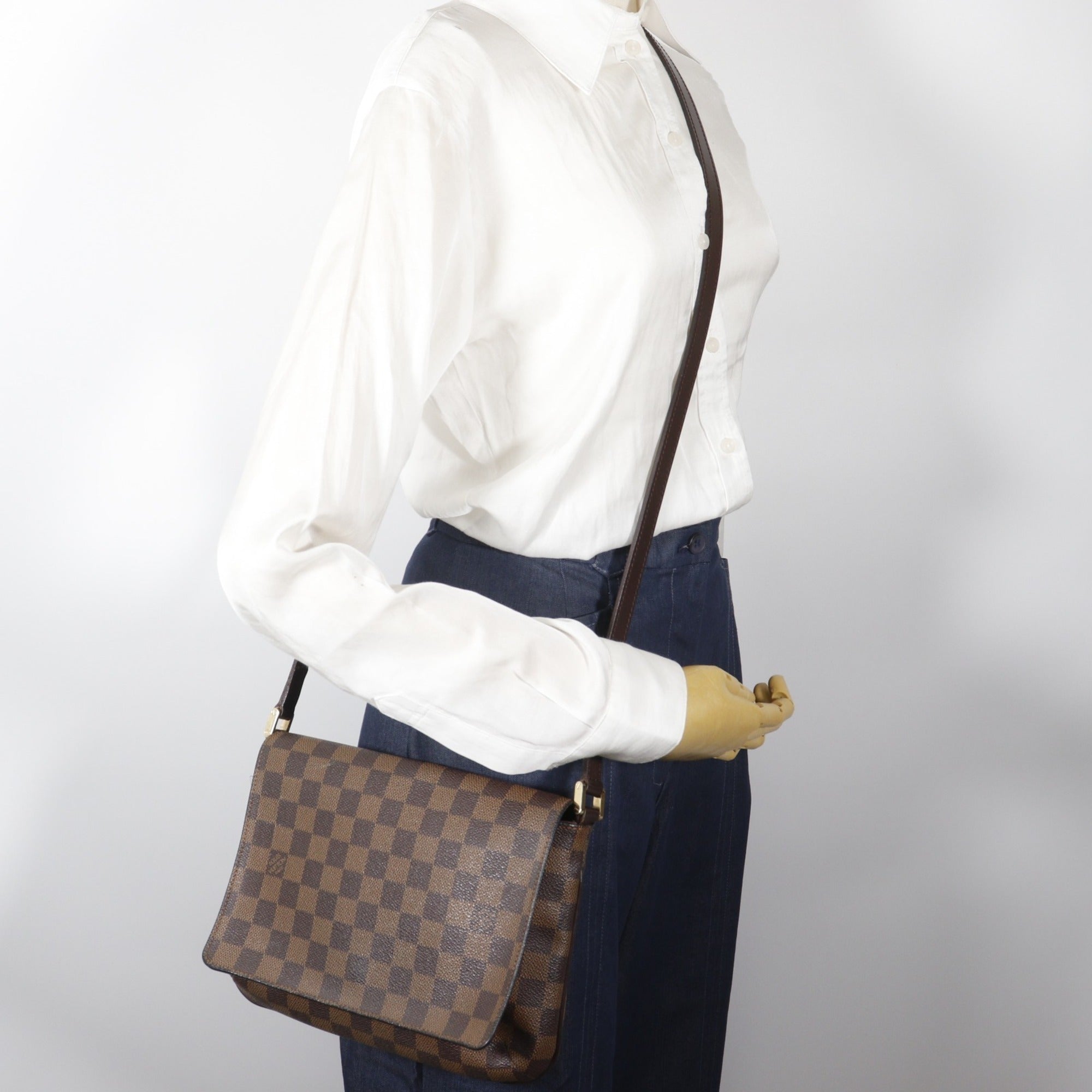 Louis Vuitton Brown Damier Canvas Damier Canvas Shoulder Bag (Pre-Owned)