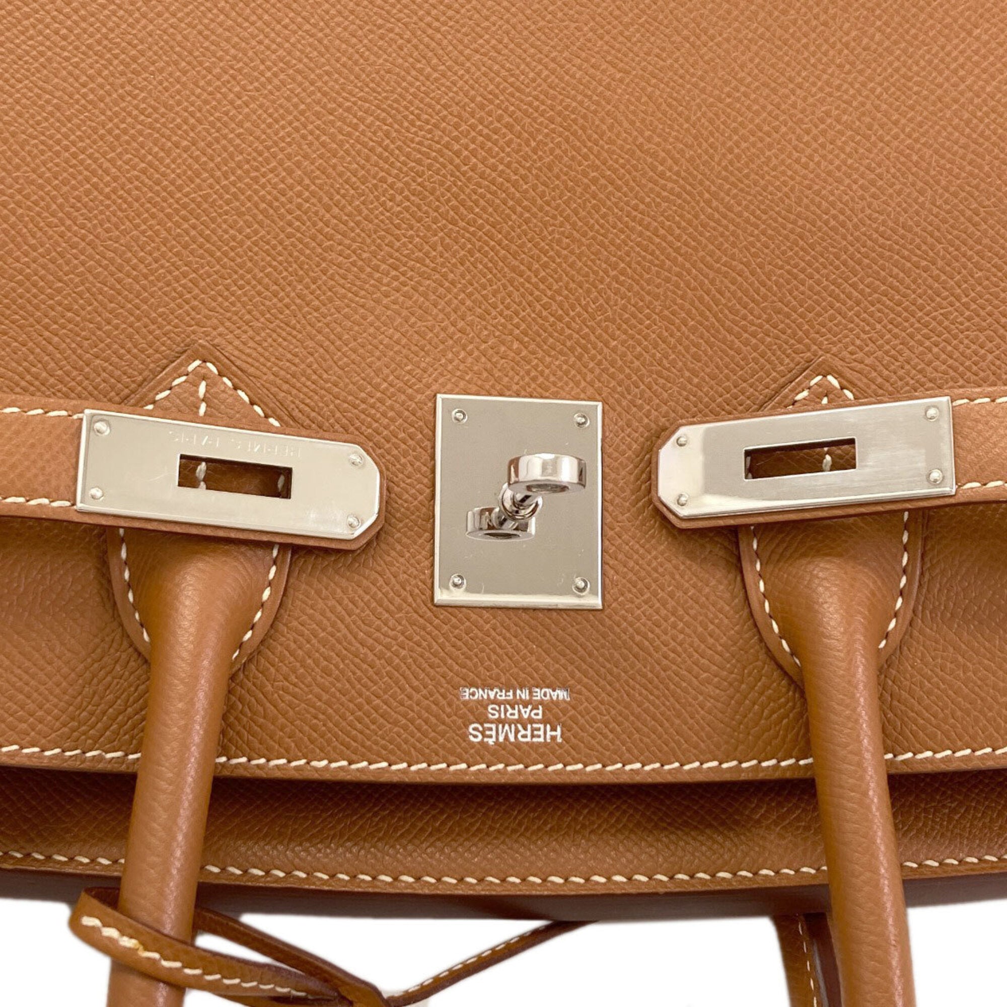 Hermes Gold Epsom Leather Handbag (Pre-Owned)