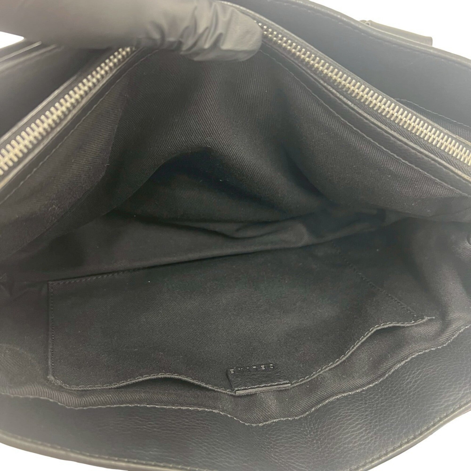 Celine Black Leather Boston Bag Handbag Tote Bag (Pre-Owned)