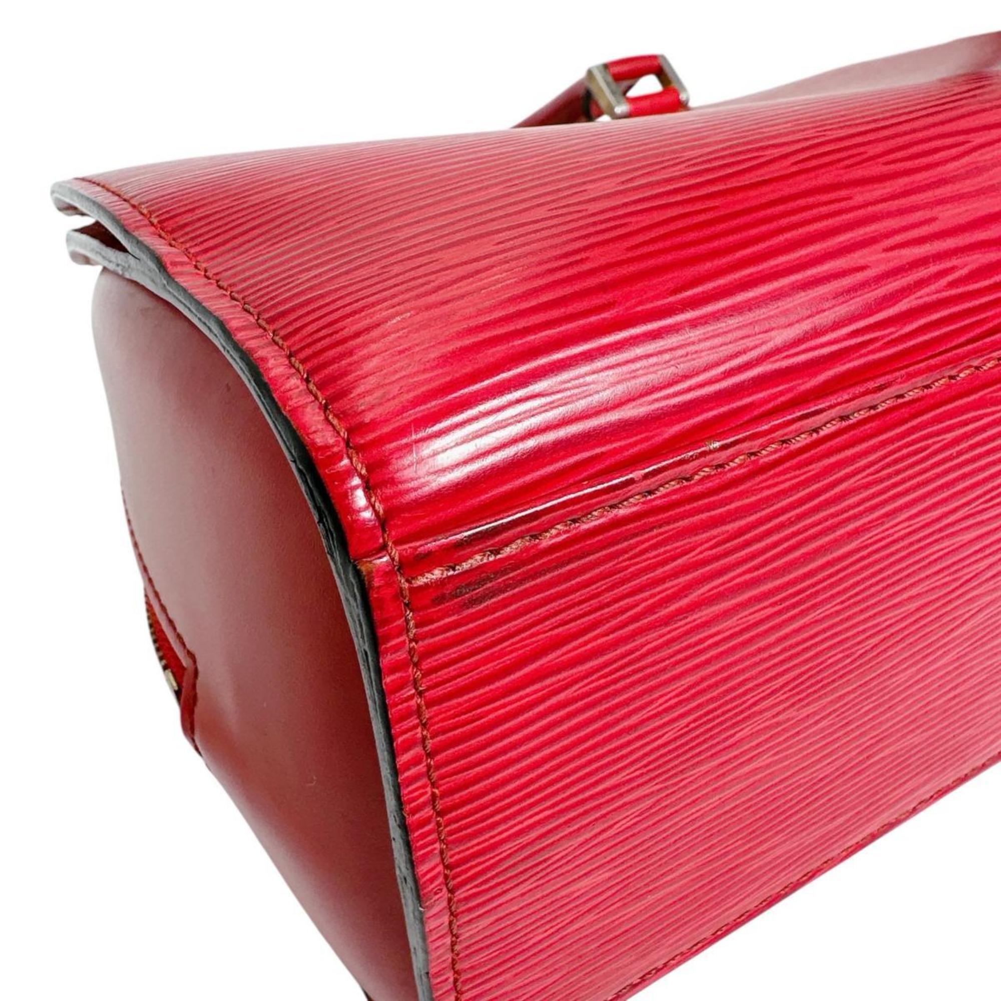 Louis Vuitton Red Color Epi Leather Handbag (Pre-Owned)