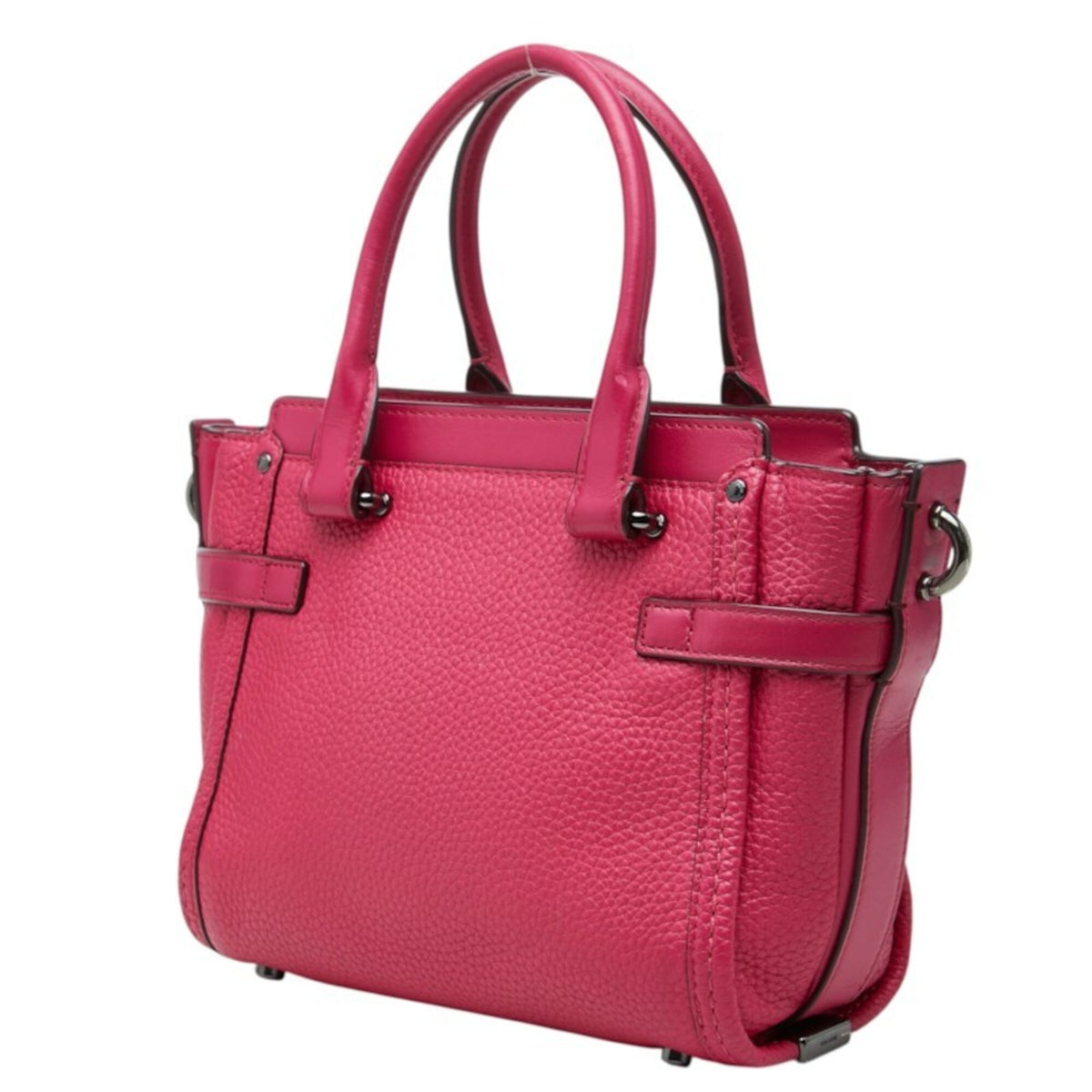 Coach Pink Leather Handbag Shoulder Bag (Pre-Owned)