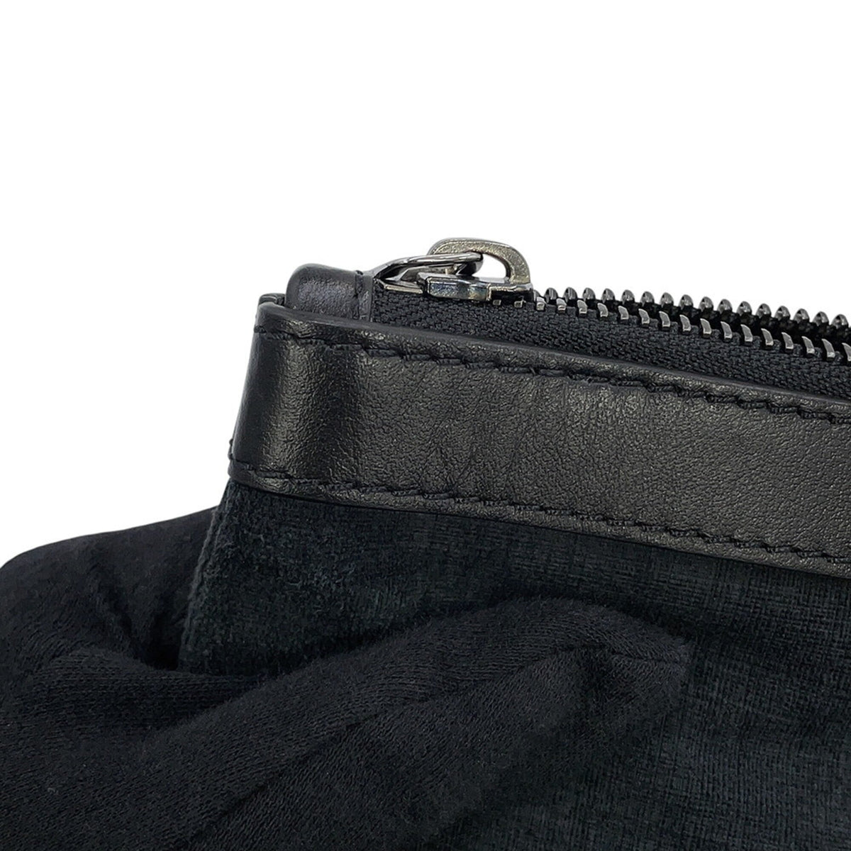 Jimmy Choo Navy Black Denim Leather Clutch Bag Handbag (Pre-Owned)