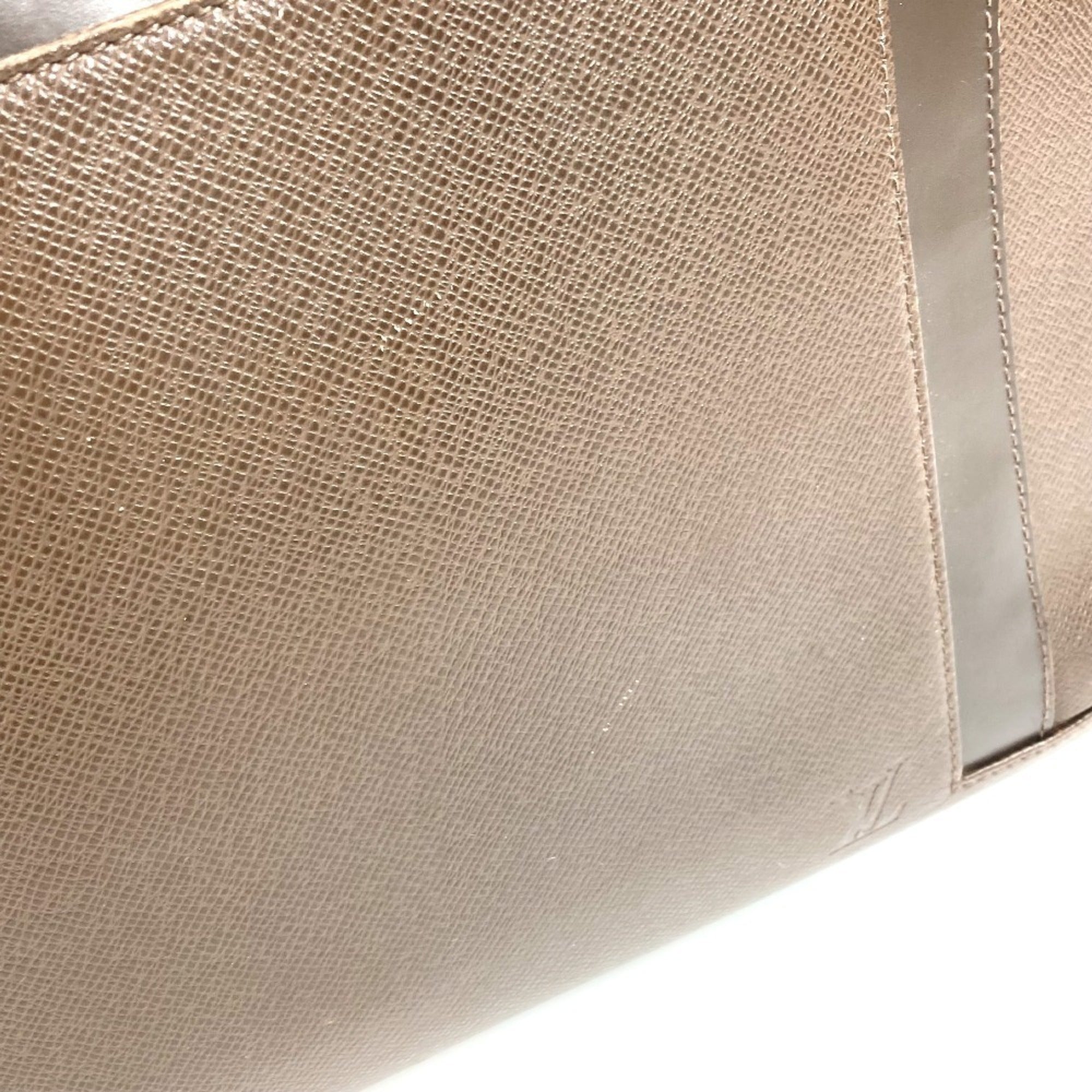 Louis Vuitton Brown Grizzly Taiga Leather Handbag Tote Bag (Pre-Owned)