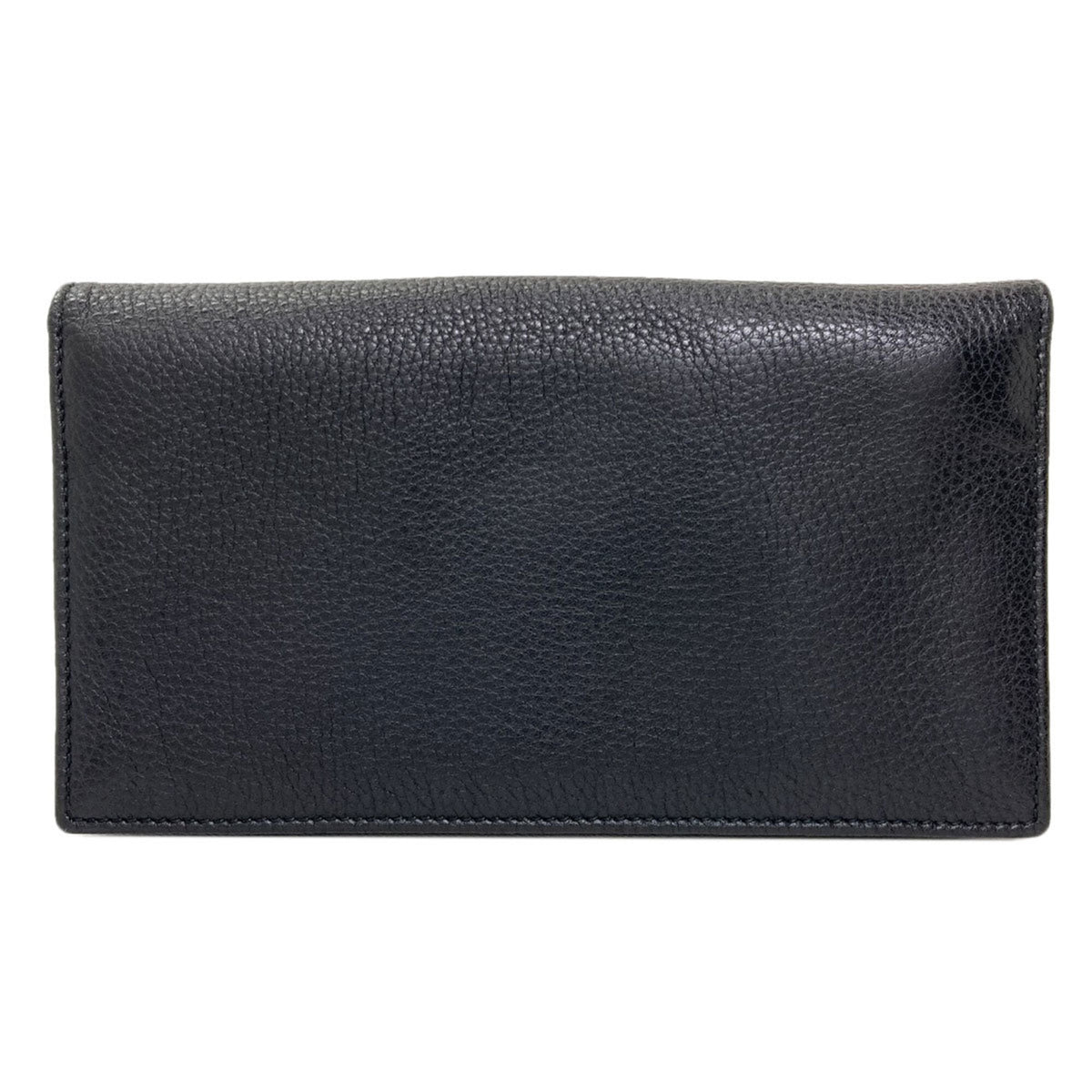 Bvlgari Black Leather Long Wallet (Bi-Fold) (Pre-Owned)