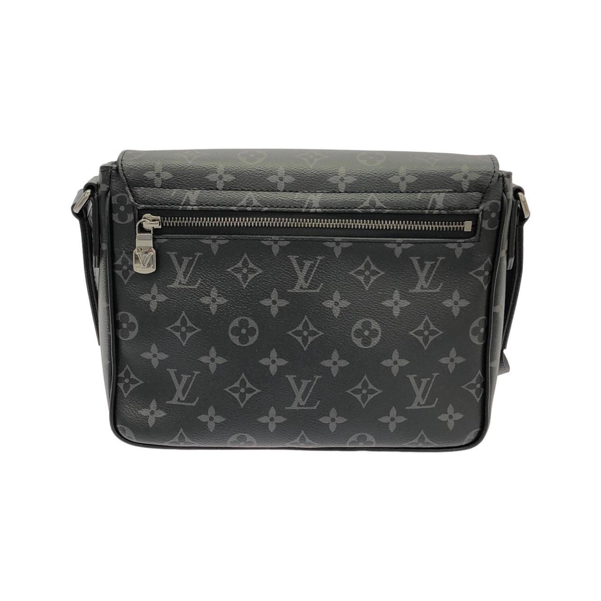 Louis Vuitton Monogram Eclipse Black Coated Canvas Shoulder Bag (Pre-Owned)