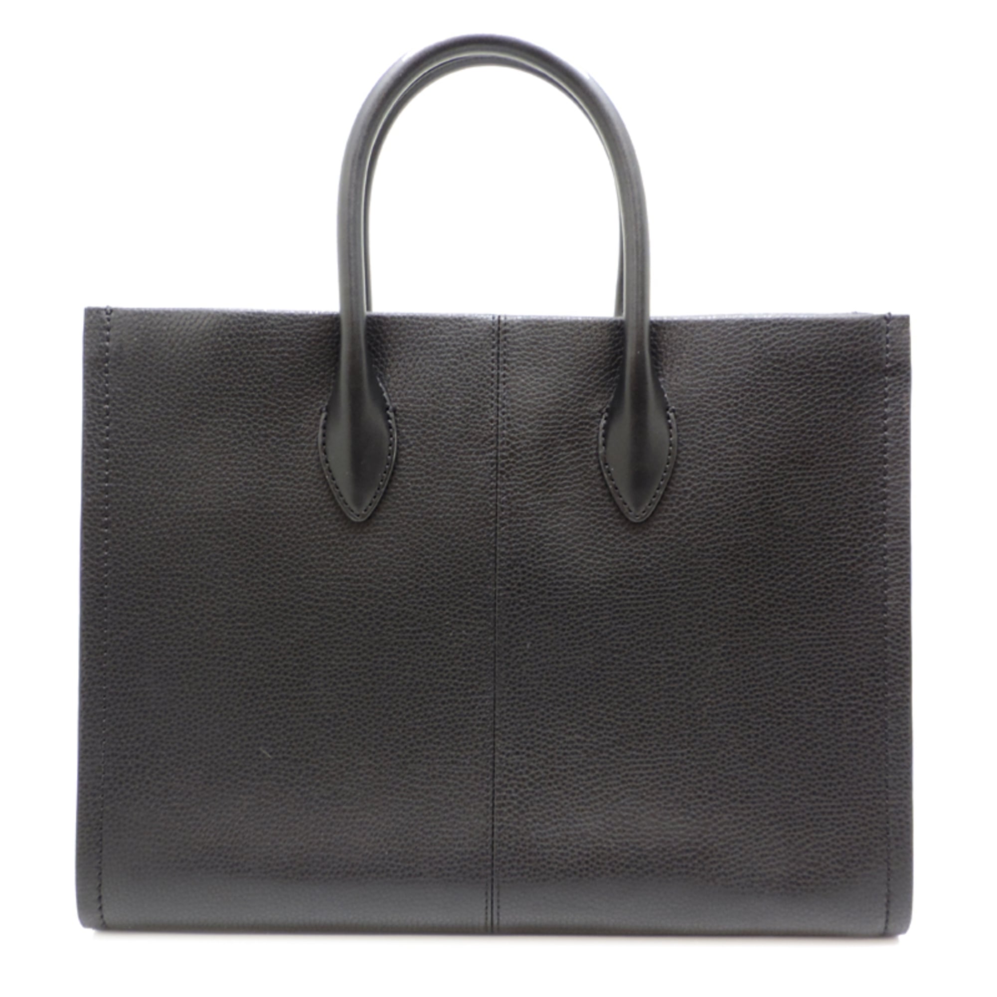 Michael Kors Black Leather Shoulder Bag Tote Bag (Pre-Owned)