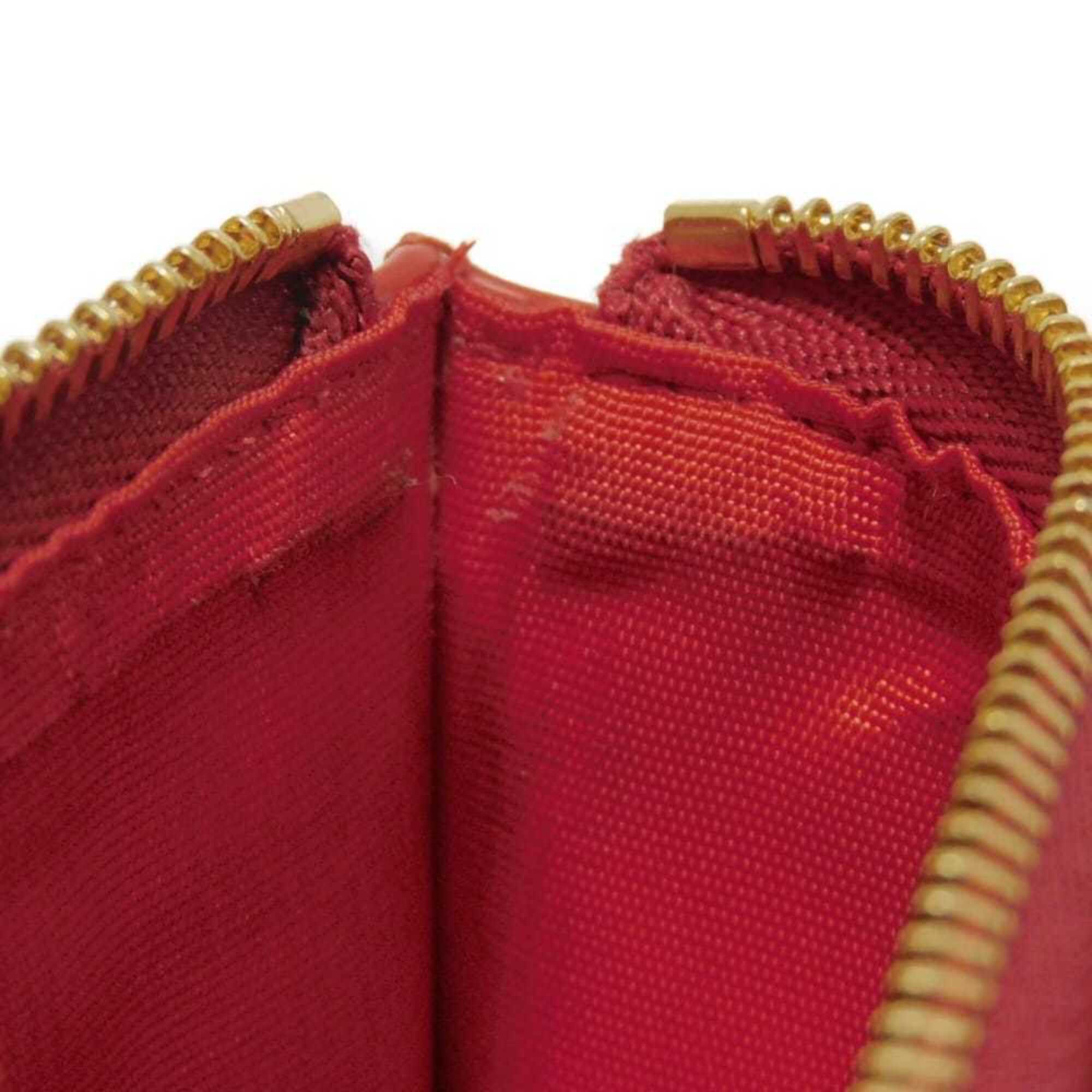 Salvatore Ferragamo Red Color Leather Wallet (Tri-Fold) (Pre-Owned)