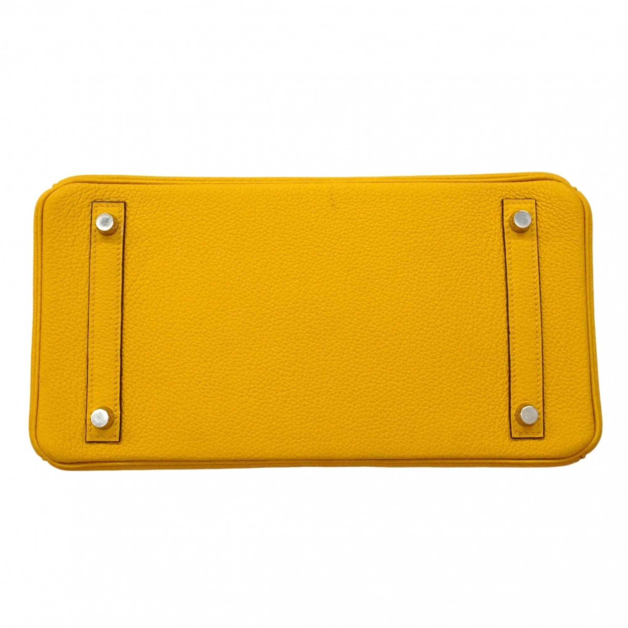 Hermes Yellow Togo Leather Handbag (Pre-Owned)