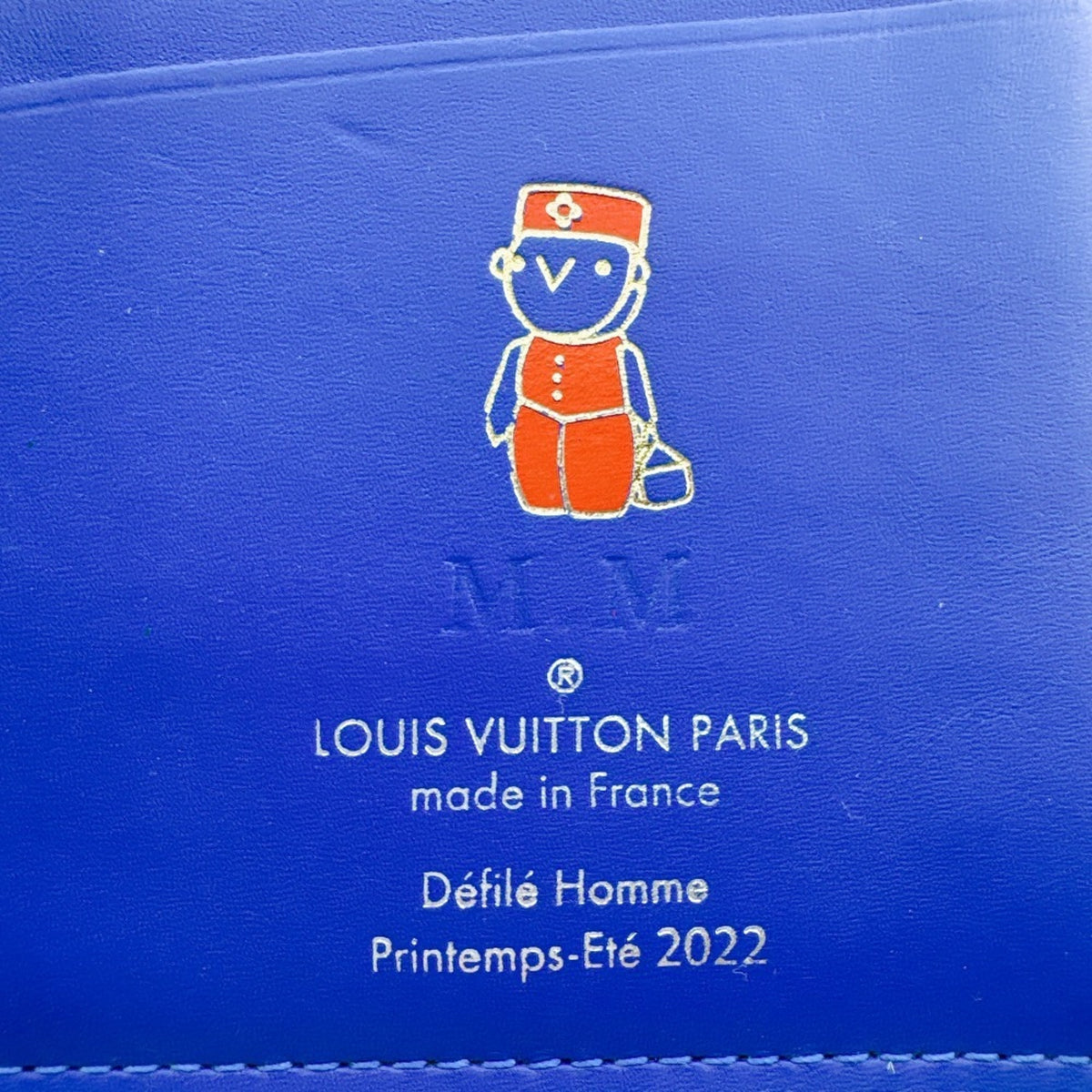 Louis Vuitton Blue Blue Green Leather Long Wallet (Bi-Fold) (Pre-Owned)