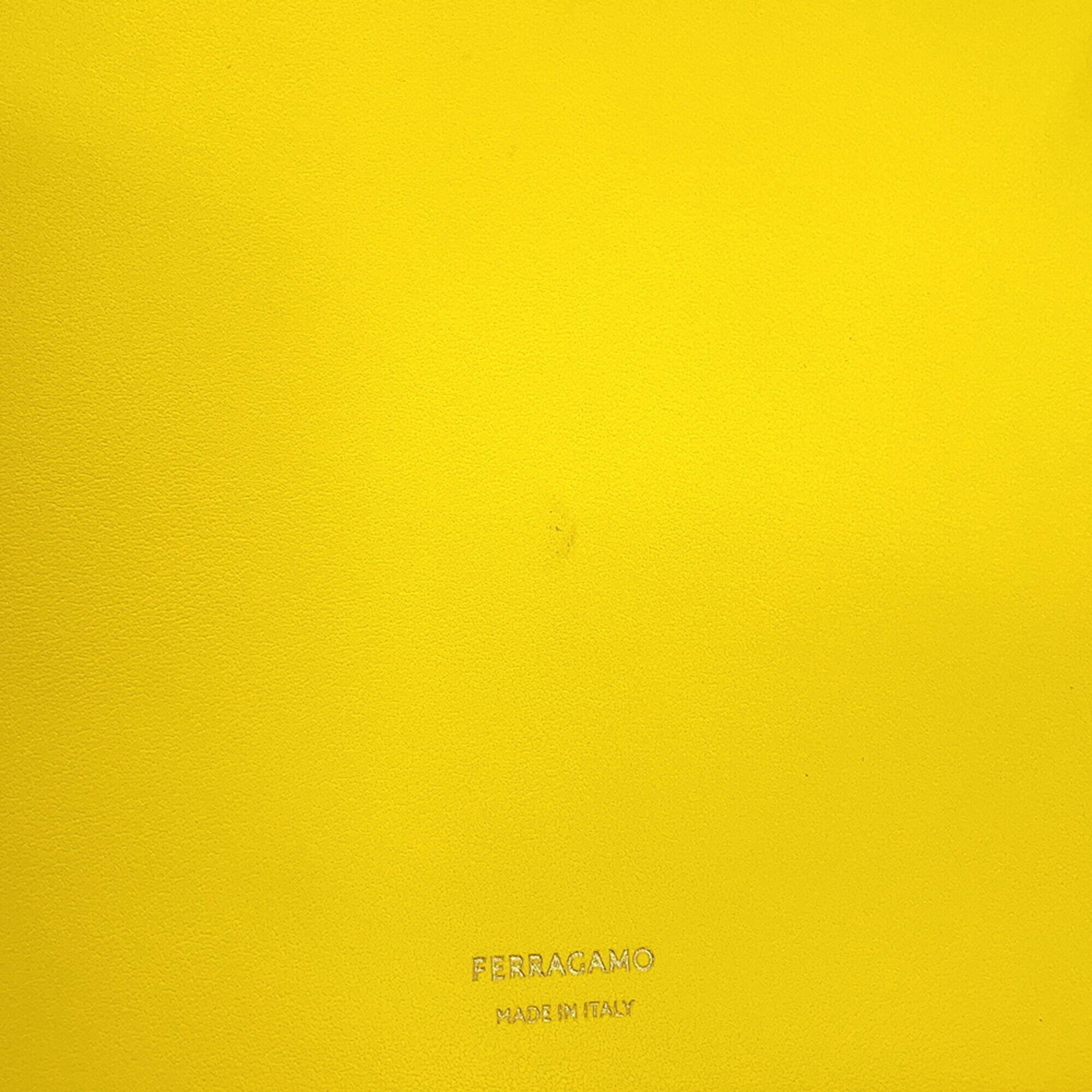 Salvatore Ferragamo Yellow Leather Tote Bag (Pre-Owned)