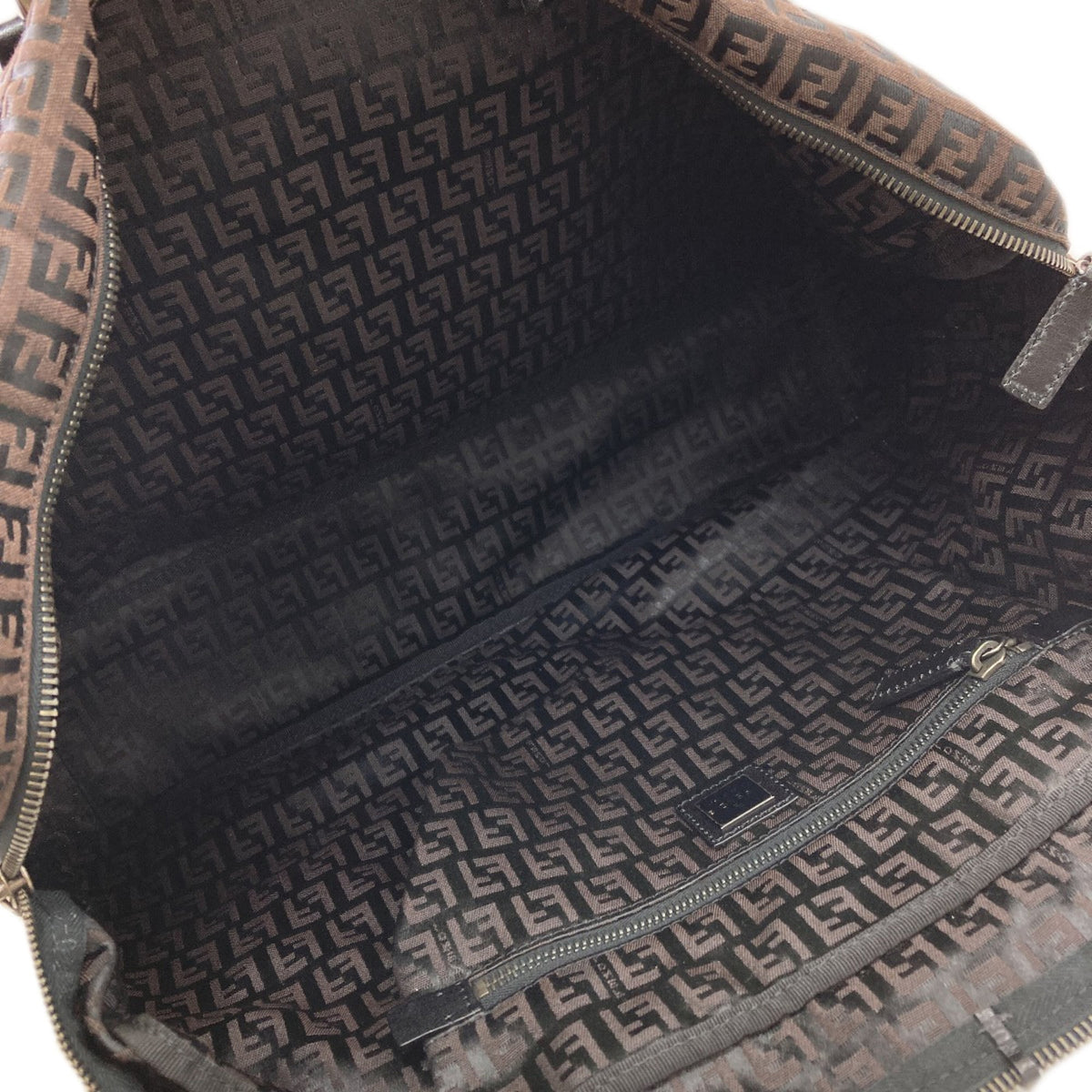 Fendi Zucchino Brown Canvas Tote Bag (Pre-Owned)