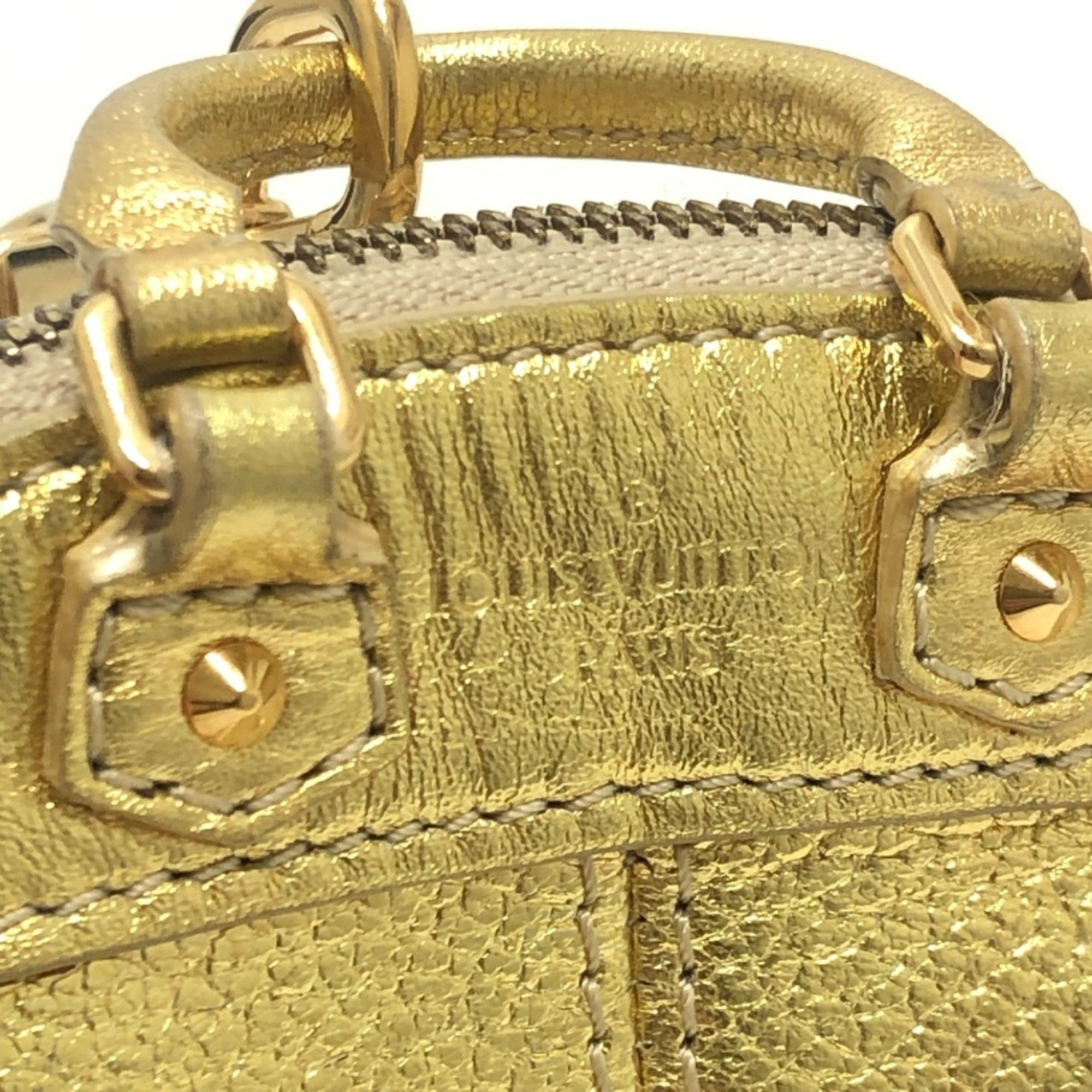 Louis Vuitton Gold Suhali Leather Handbag Pouch (Pre-Owned)