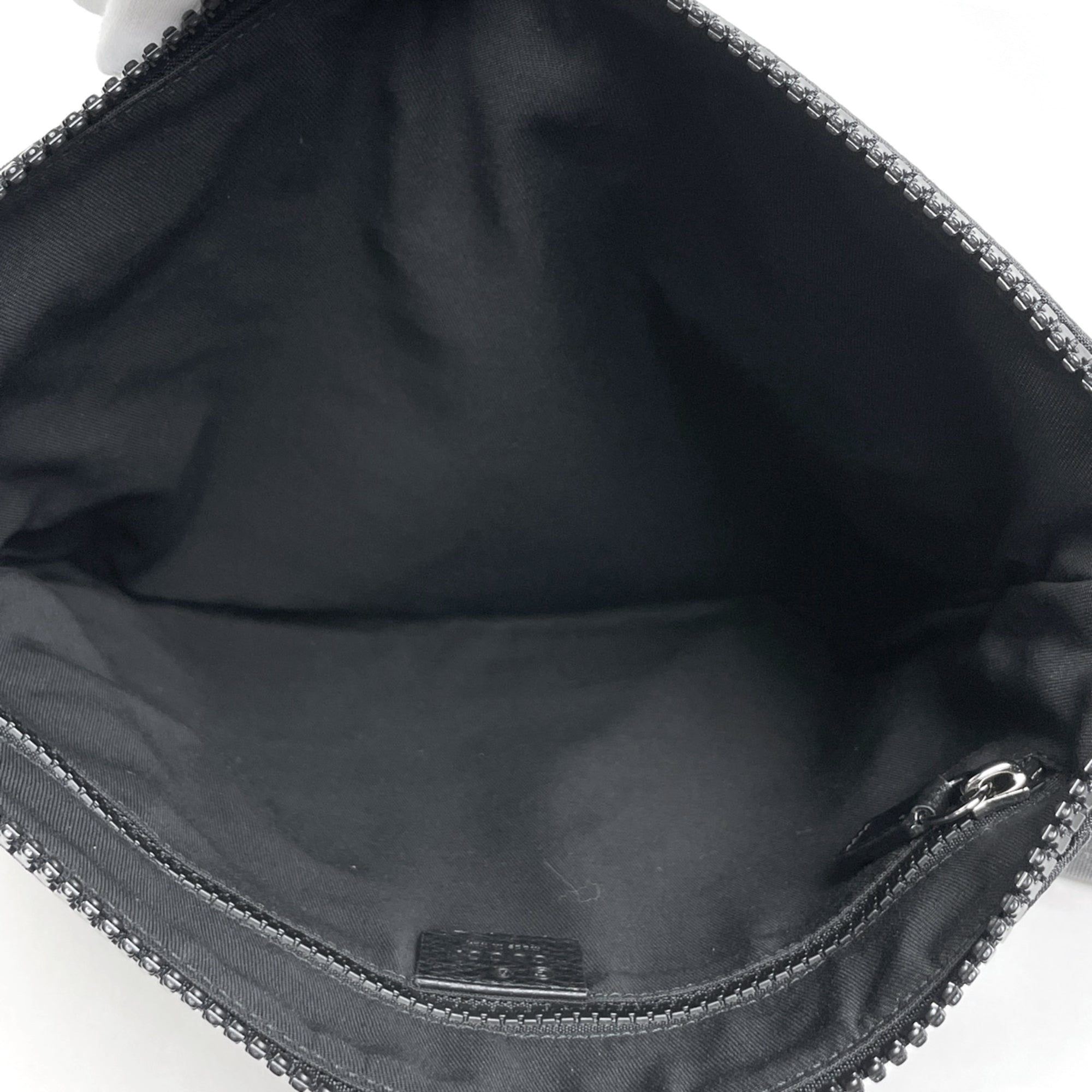 Gucci Black Nylon Leather Shoulder Bag (Pre-Owned)