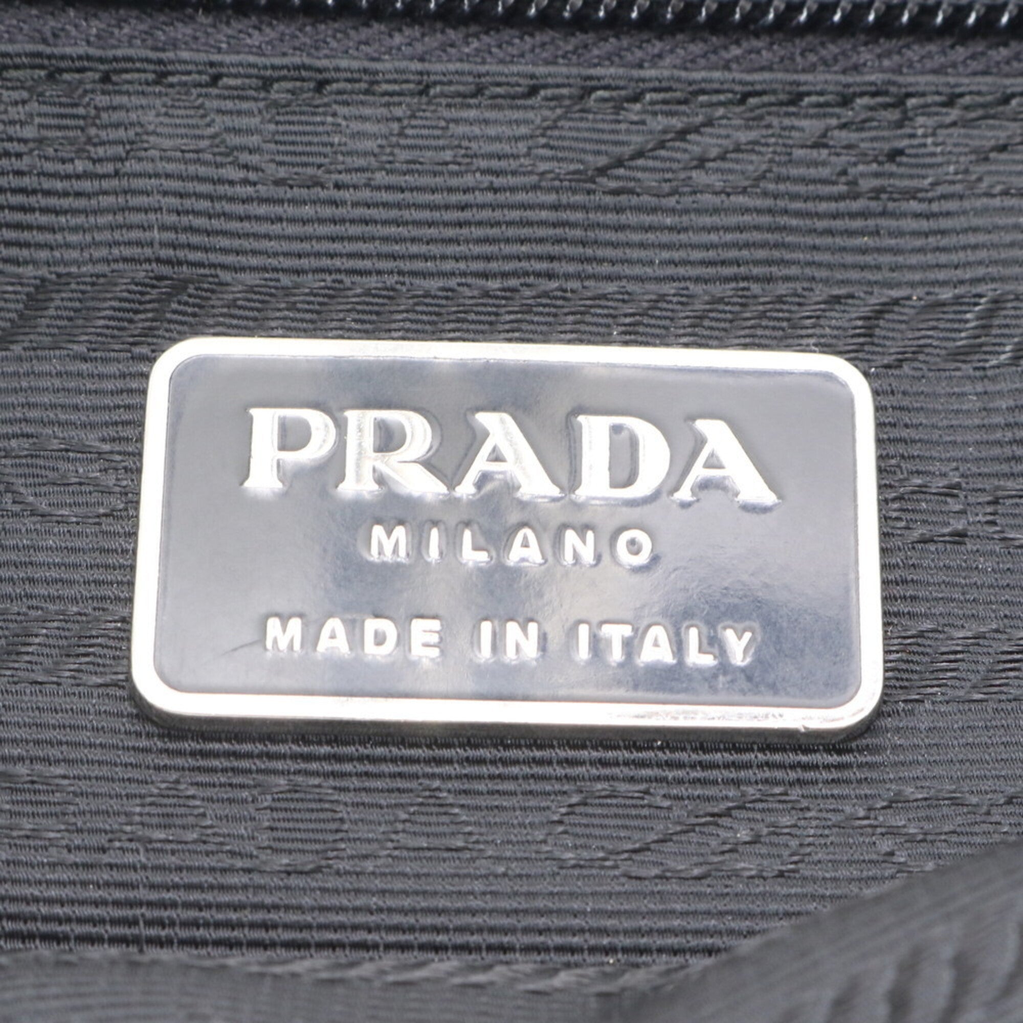 Prada Black Nylon Leather Shoulder Bag (Pre-Owned)