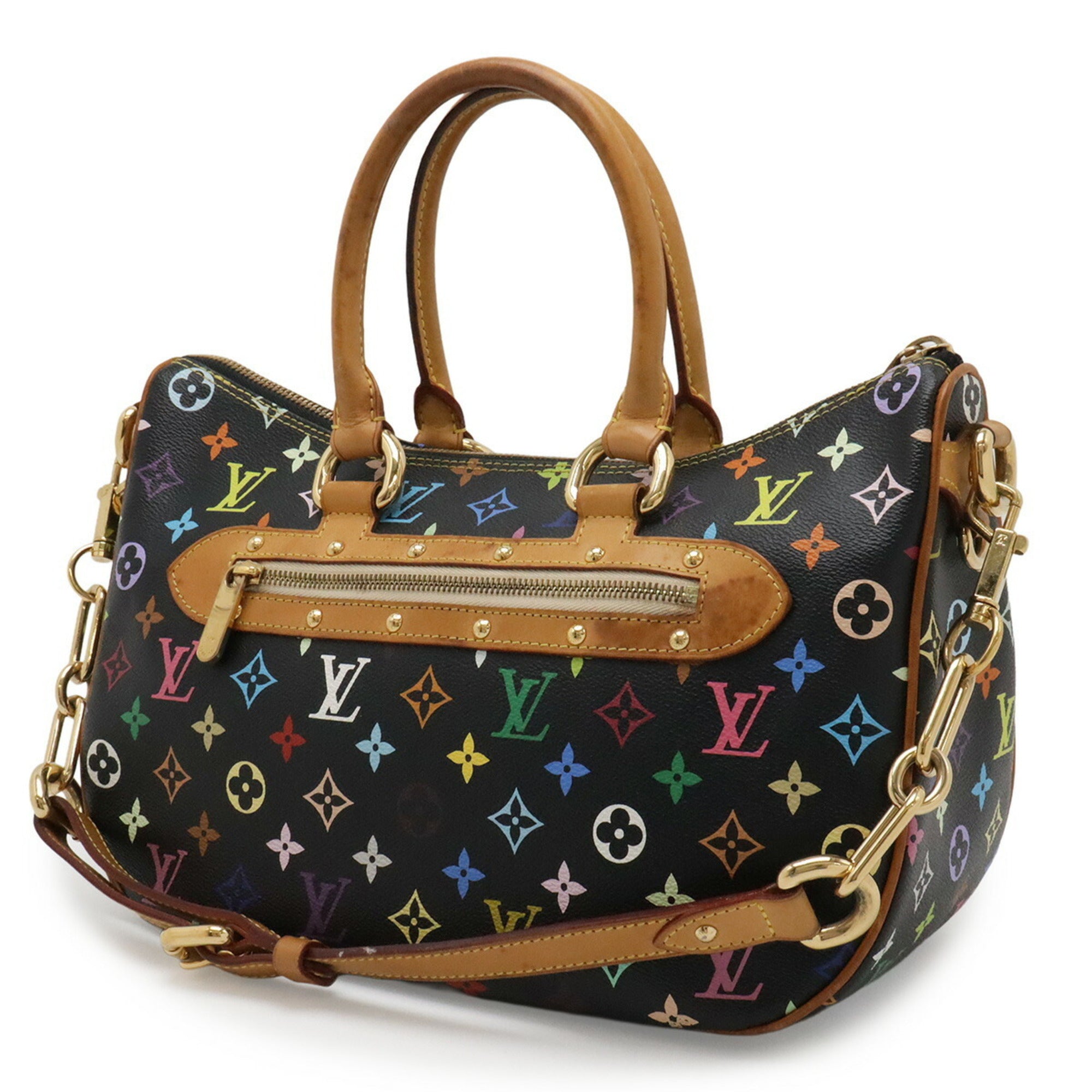 Louis Vuitton Black Monogram Multi-Color Noir Monogram Multicolore Handbag Shoulder Bag (Pre-Owned)