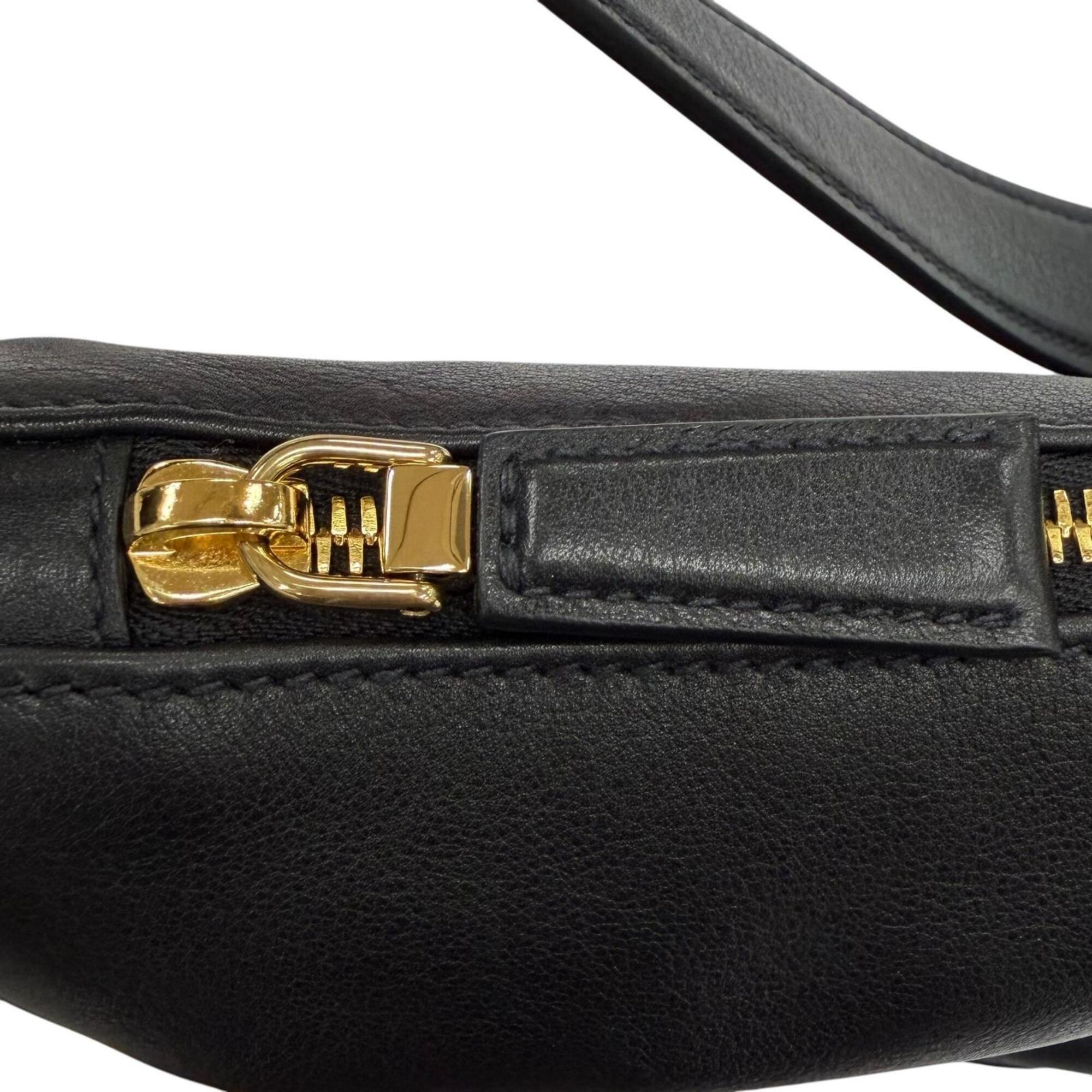 Prada Black Leather Shoulder Bag (Pre-Owned)