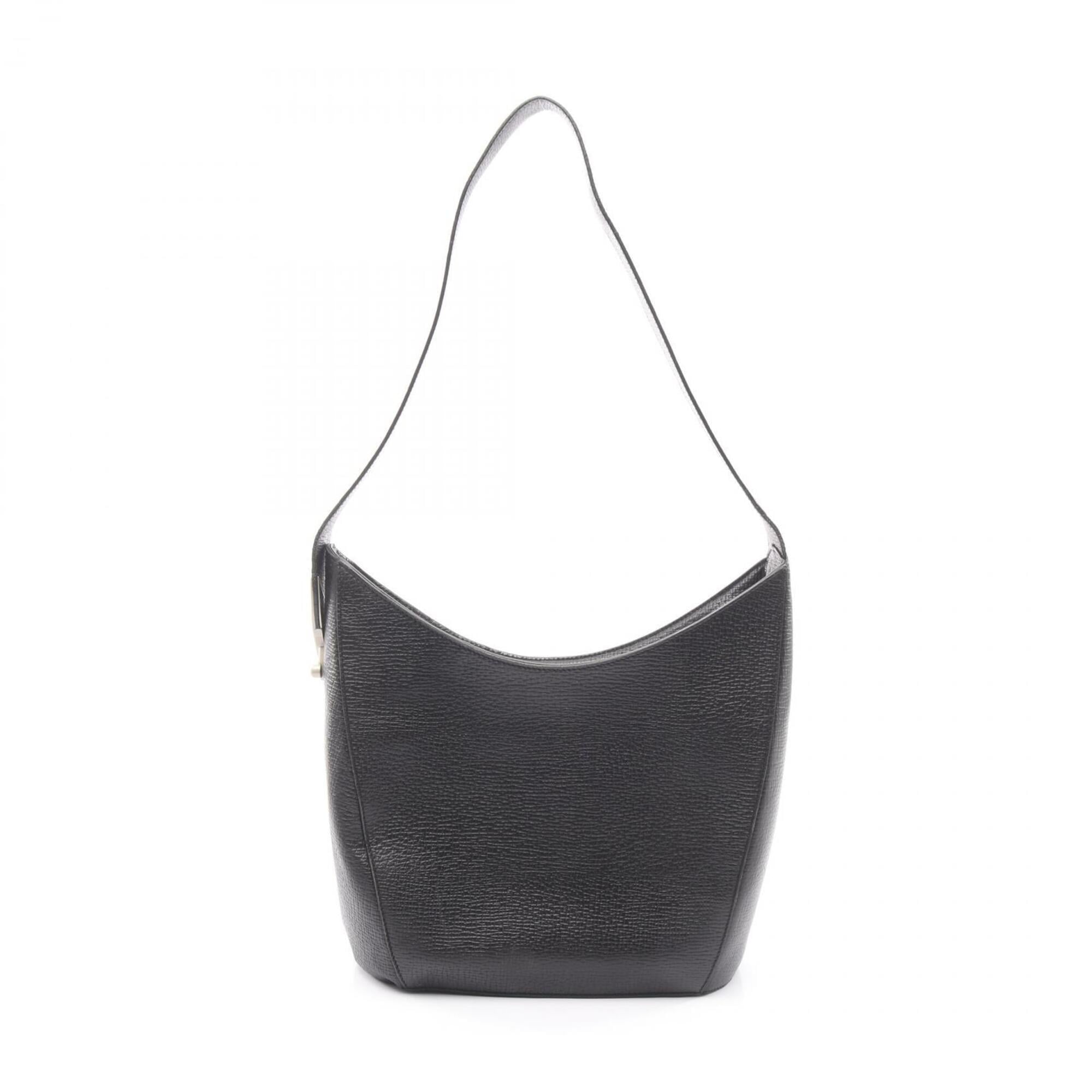 Loewe Black Leather Handbag Shoulder Bag (Pre-Owned)