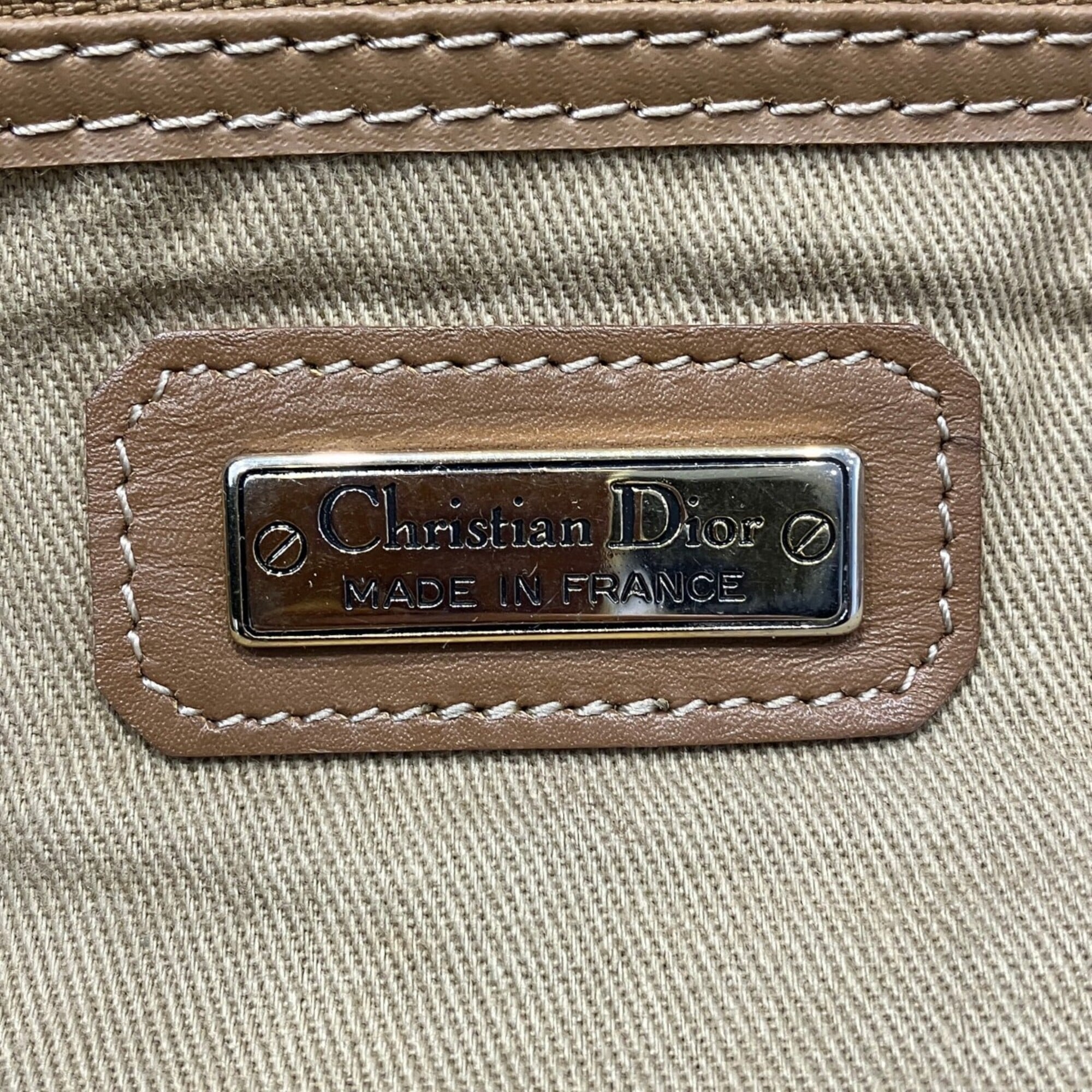 Christian Dior Dark Brown Pvc Boston Bag (Pre-Owned)